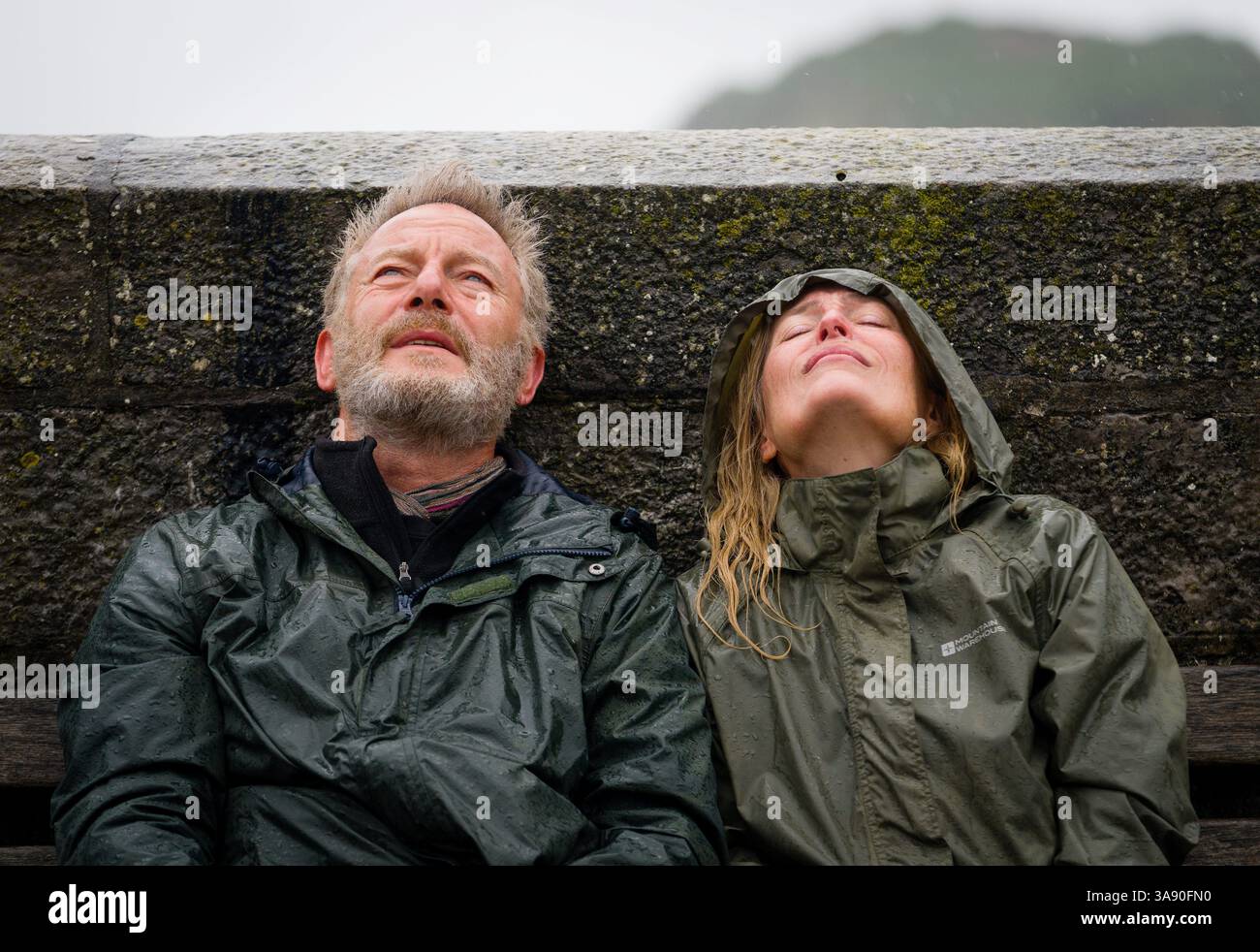 The Salt Path Jason Isaacs, Gillian Anderson Stockfoto