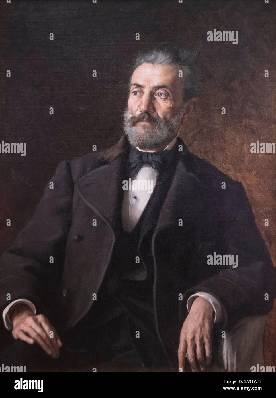 Vlaho Bukovac: Porträt von Frane Bollani (1884) Stockfoto