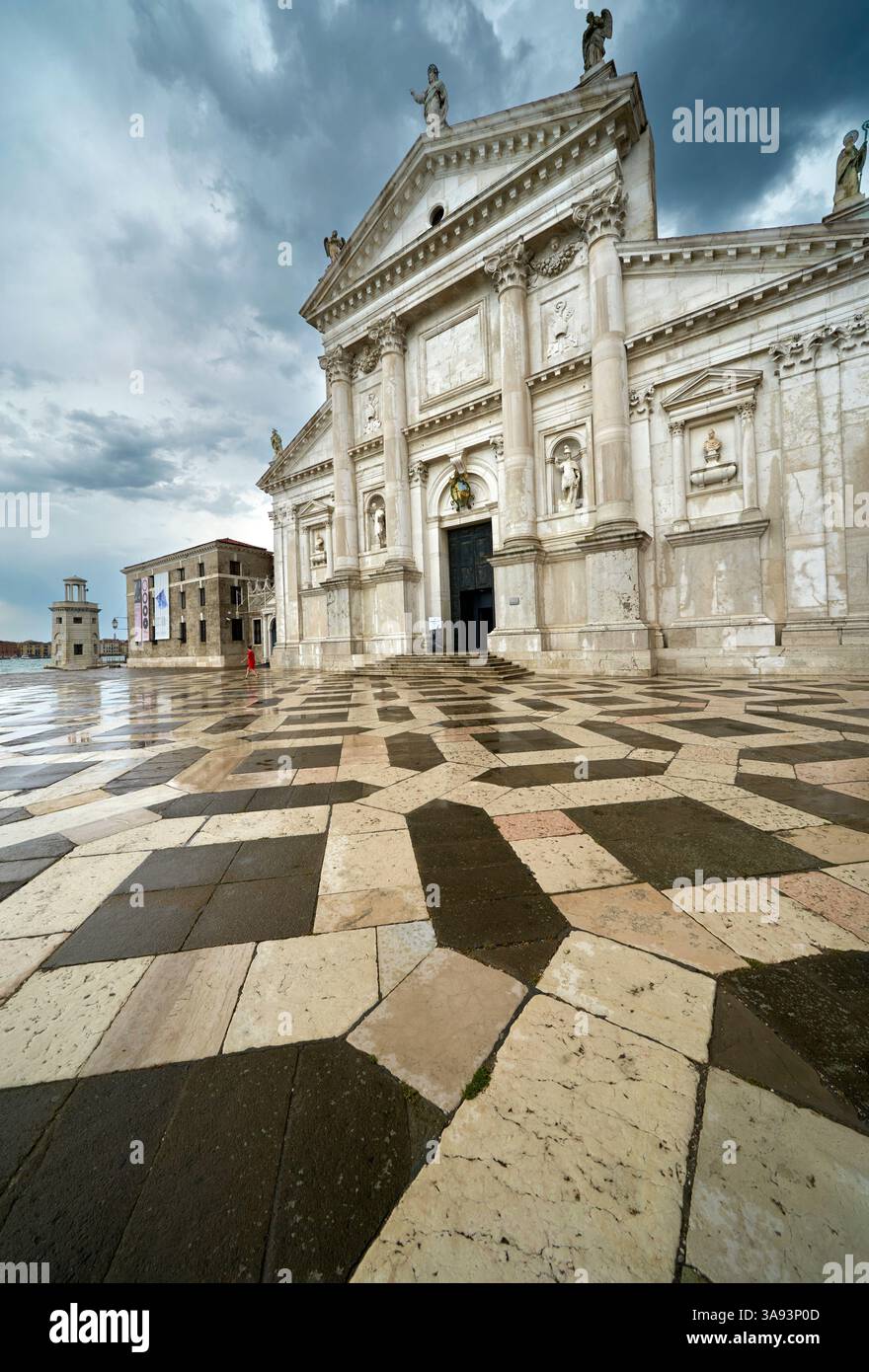 Auf der Insel San Giorgio nach dem Regen, Venedig, Italien Stockfoto Auf der Insel San Giorgio nach dem Regen, Venedig, Italien Stockfoto