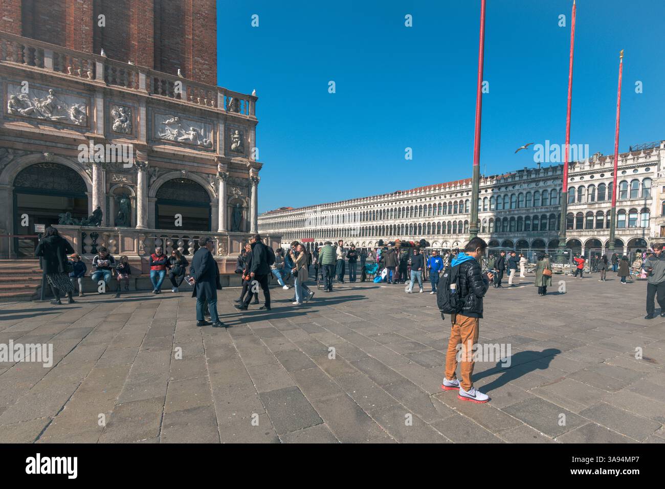 Venedig, St. Mark's plaza Square Stockfoto Venedig, St. Mark's plaza Square Stockfoto