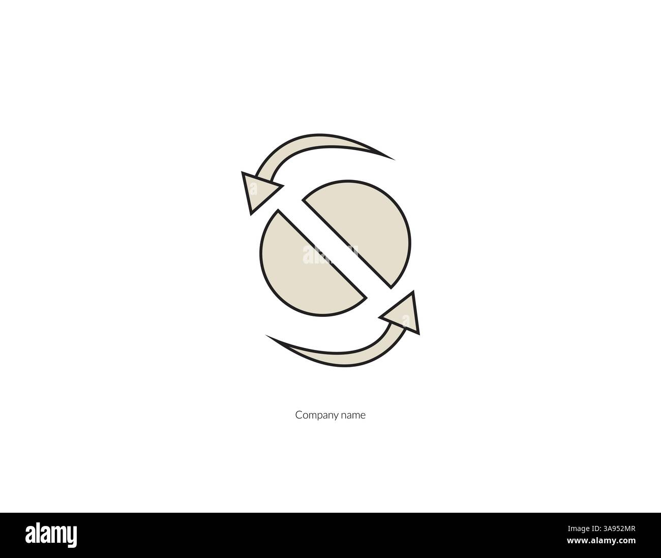 Firmenlogo . Mountains-Logo. Minimalistisches Berglogo. Stock Vektor