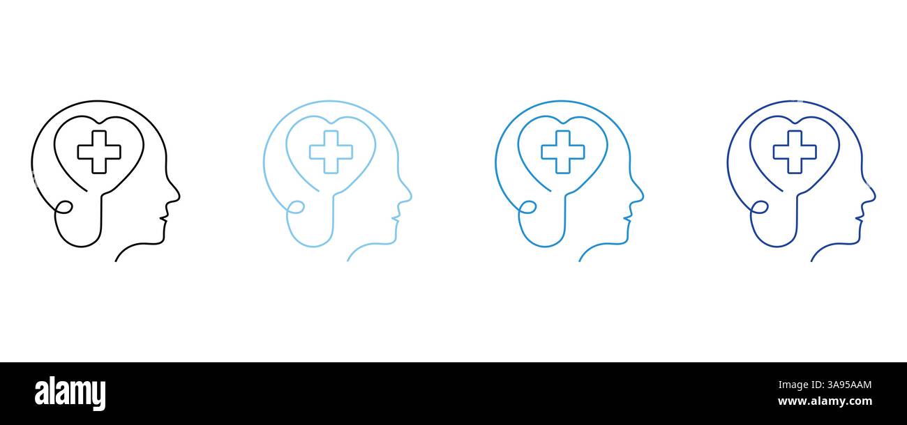 Symbol Für Psychische Gesundheit Stock Vektor
