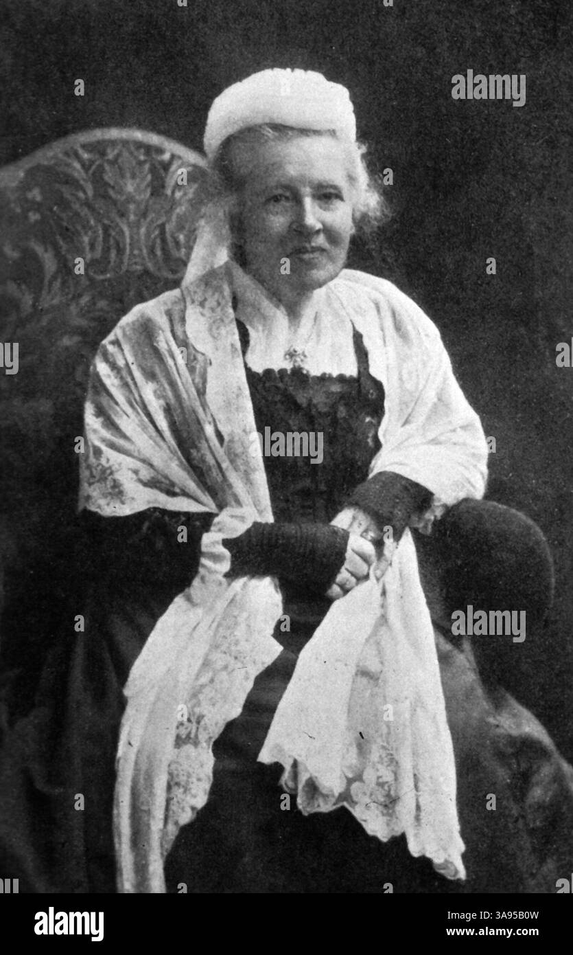 Elizabeth Garrett Anderson (* 9. Juni 1836 bis 17. Dezember 1917) war eine englische Ärztin und Suffragistin. Sie ist als erste Frau in Großbritannien als Ärztin und Chirurgin bekannt und als Mitbegründerin und Dekanin der London School of Medicine for Women, der ersten medizinischen Schule in Großbritannien, die Frauen als Ärztin ausbildet. Sie war die erste weibliche Dekanin einer britischen Medizinstudium, die erste Frau in Großbritannien, die in einen Schulrat gewählt wurde und als Bürgermeisterin von Aldeburgh die erste weibliche Bürgermeisterin in Großbritannien. Stockfoto
