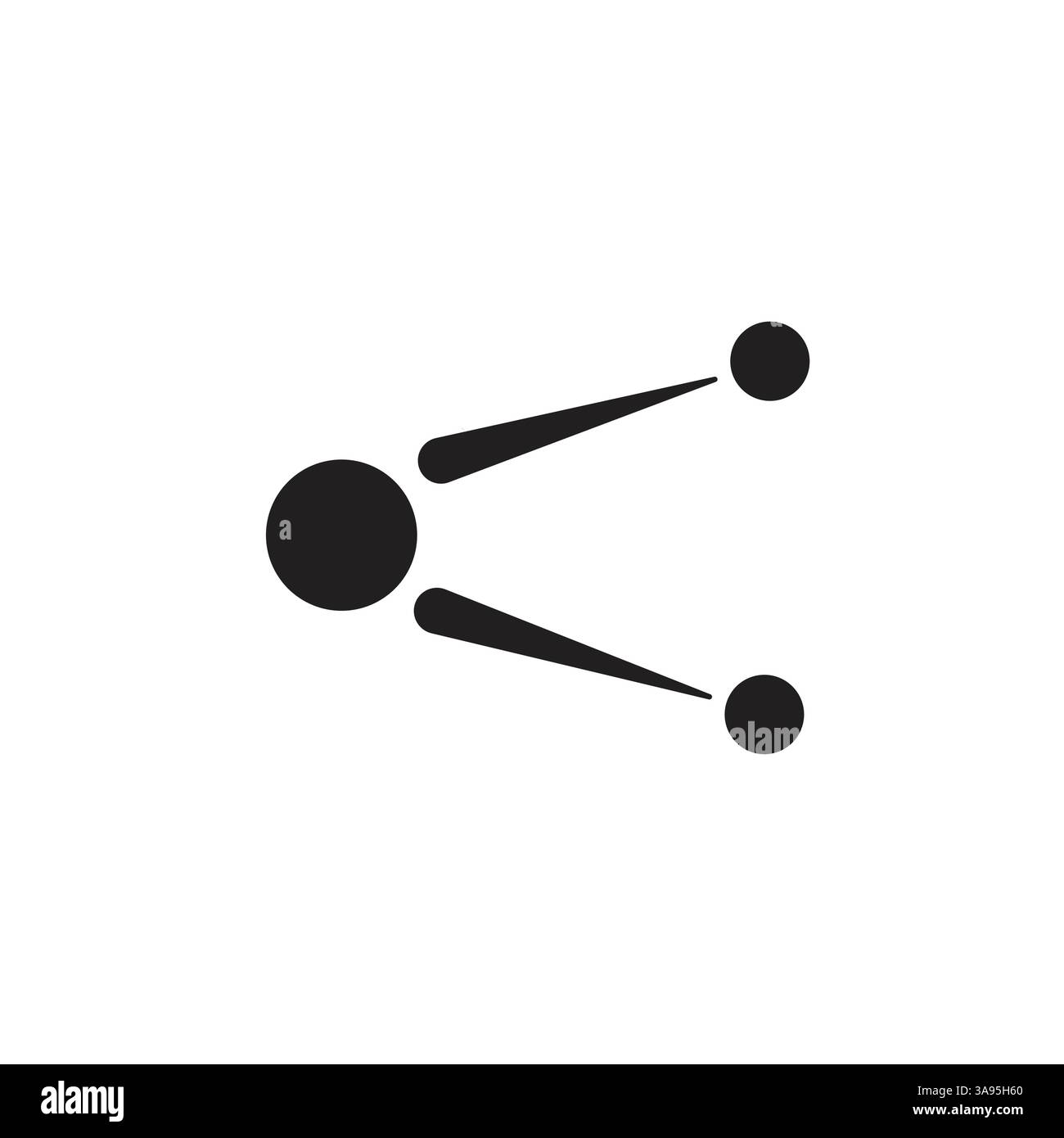 Symbol „Share Button“ im flachen Stil Stock Vektor