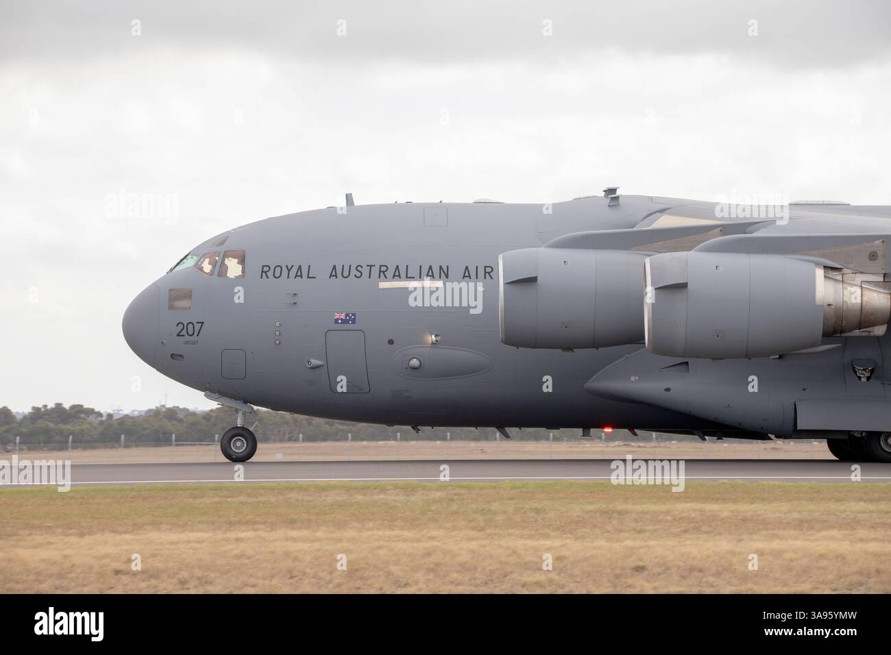 Royal Australian Air Force C-17 Globemaster III auf der Avalon/Melbourne Airshow Stockfoto