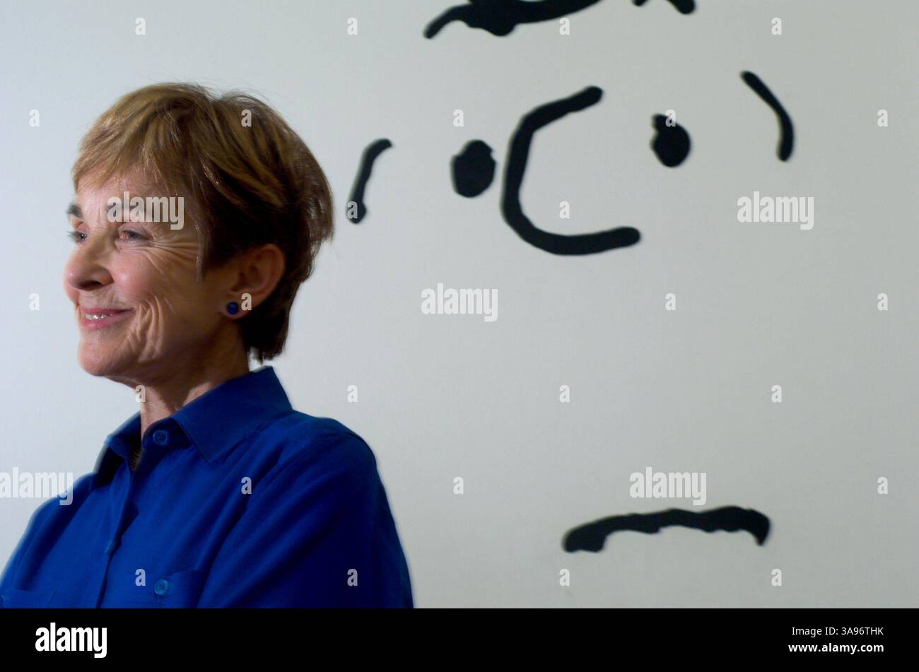 18. Juli 2007: Santa Rosa, CA, USA: Jeannie Schulz, die Ehefrau des Comiczeichners Charles Schulz, am 18. Juli 2007 im Charles M. Schulz Museum in Santa Rosa, Kalifornien. Schulz entkam dem Feuer in Santa Rosa, aber das Haus, das sie mit Charles Schulz geteilt hatte, brannte ab. (Bild: © Randall Benton/TNS via ZUMA Wire) Stockfoto