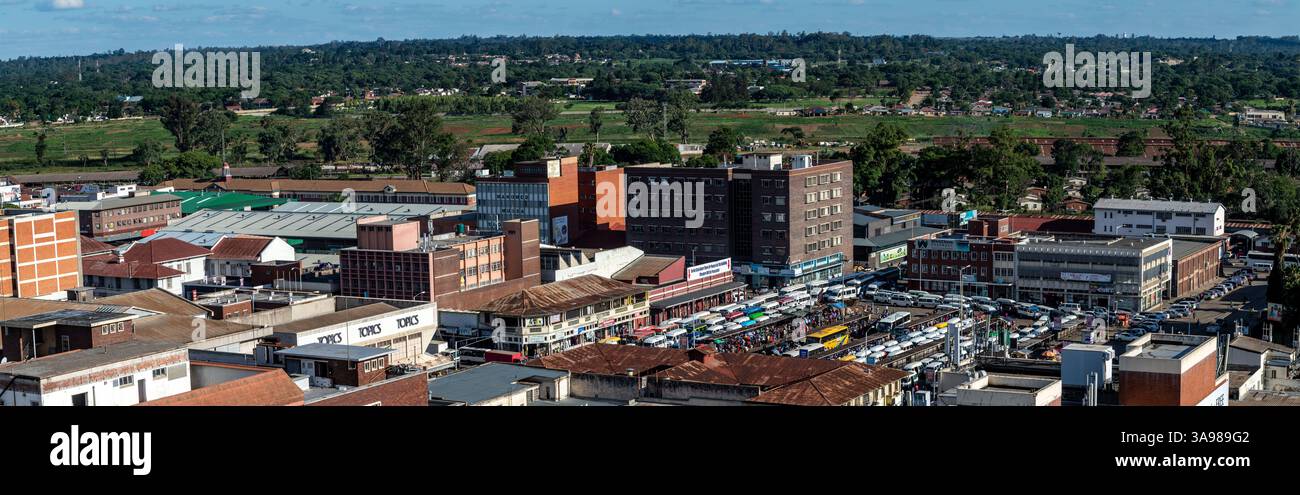 Harare CBD Panoramablick Stockfoto