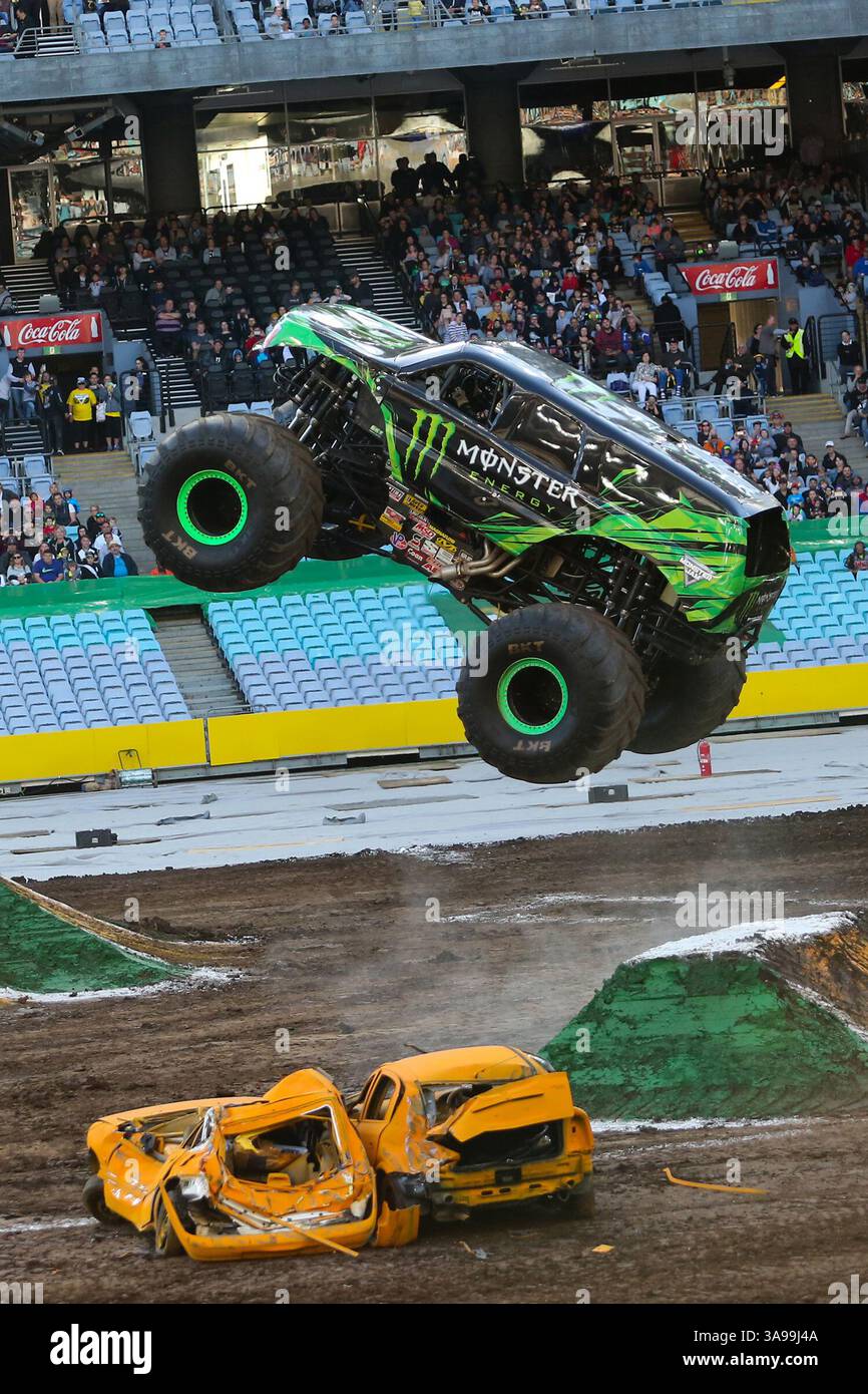 Oktober 2017 – Sydney, NSW, Australien – Monster Jam 2017 im ANZ Stadium Sydney (Foto: © Christopher Khoury/Australian Press via ZUMA Wire) Stockfoto