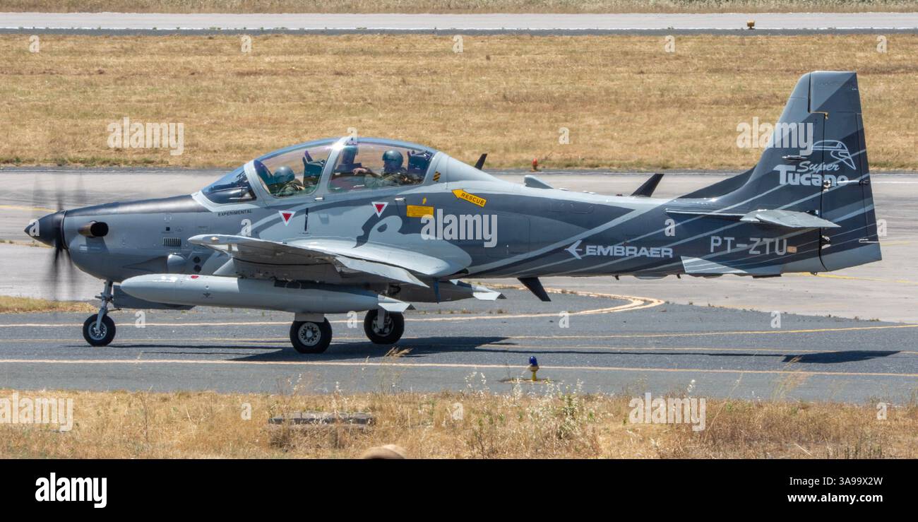 Embraer EMB 314 Super Tucano beim Beja Air Festival Stockfoto