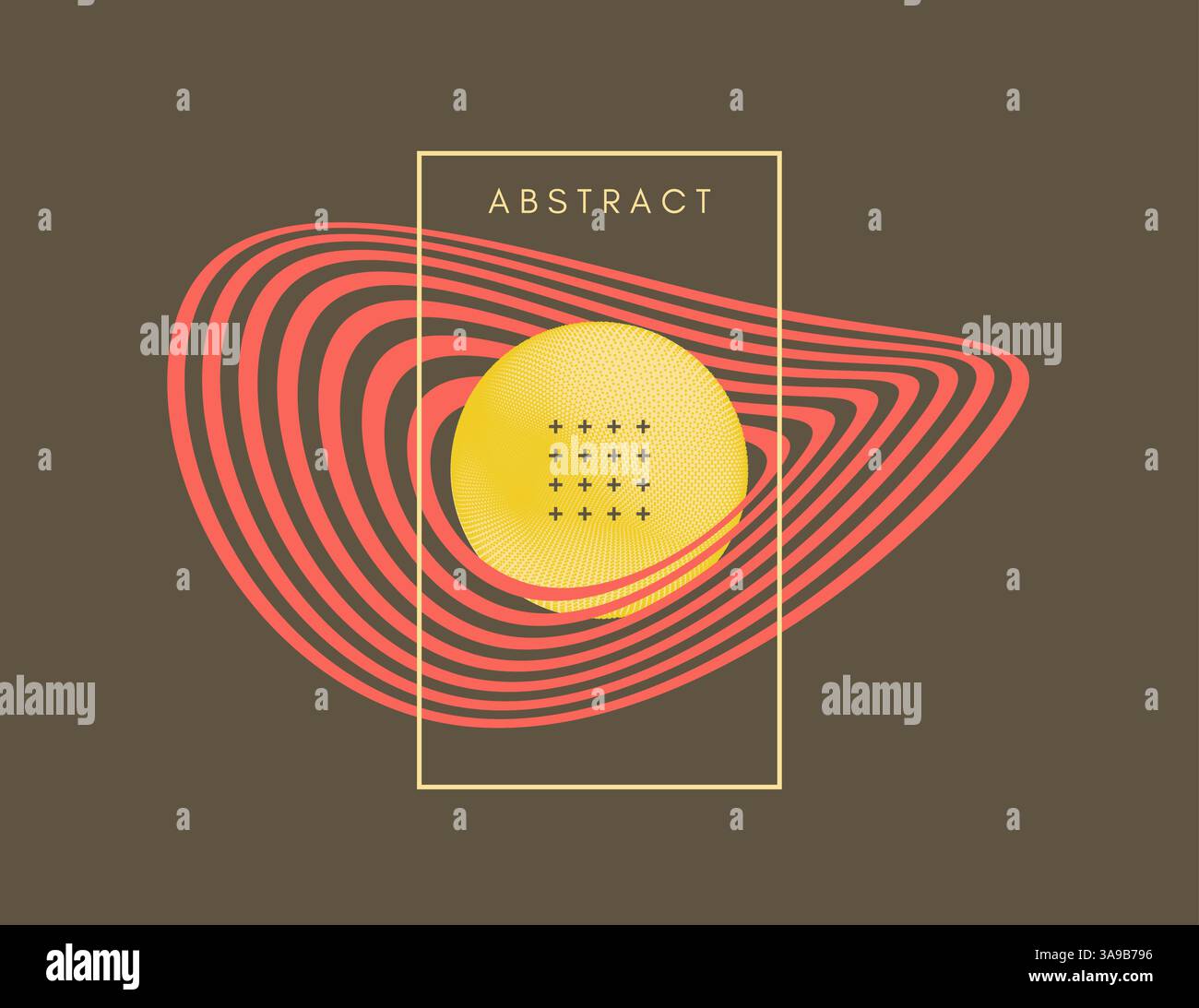 Kosmische Kunst. Abstrakter Hintergrund. 3D-Vektor-Illustration für Cover, Karte, Poster, Flyer, Abzeichen, drucken Sie für T-Shirt, Patch oder Banner. Stock Vektor