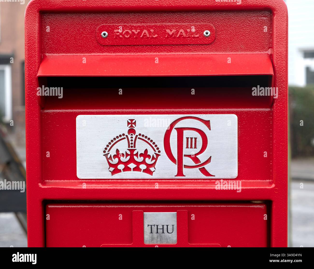 King Charles Briefkasten auf Hayling Island, Hampshire, Großbritannien Stockfoto