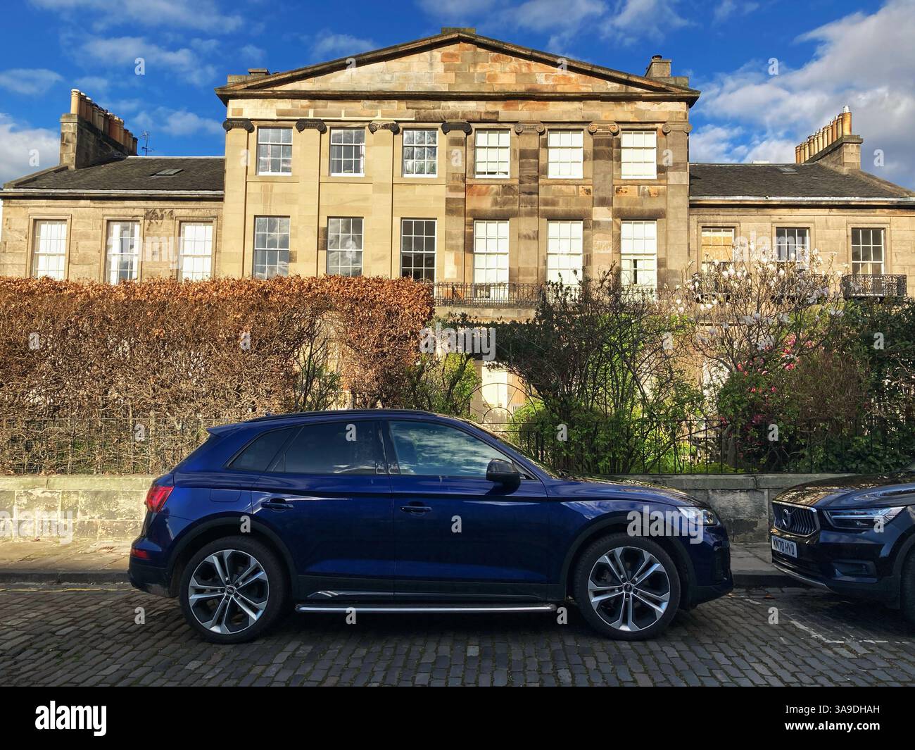 Ann Street, des res in Stockbridge, Edinburgh - Smartphone-aufgenommenes Stockfoto