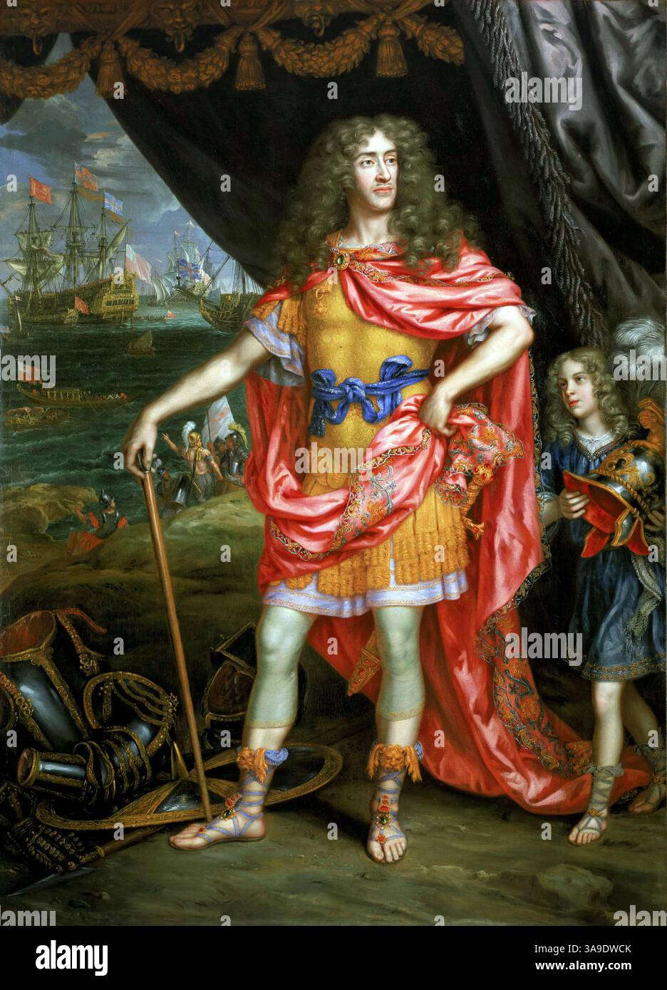 Porträt von James, Duke of York von Henri Gascar, 1673. Jakob II. Und VII. (1633–1701) König von England und Irland als Jakob II. Und König von Schottland als Jakob VII Stockfoto
