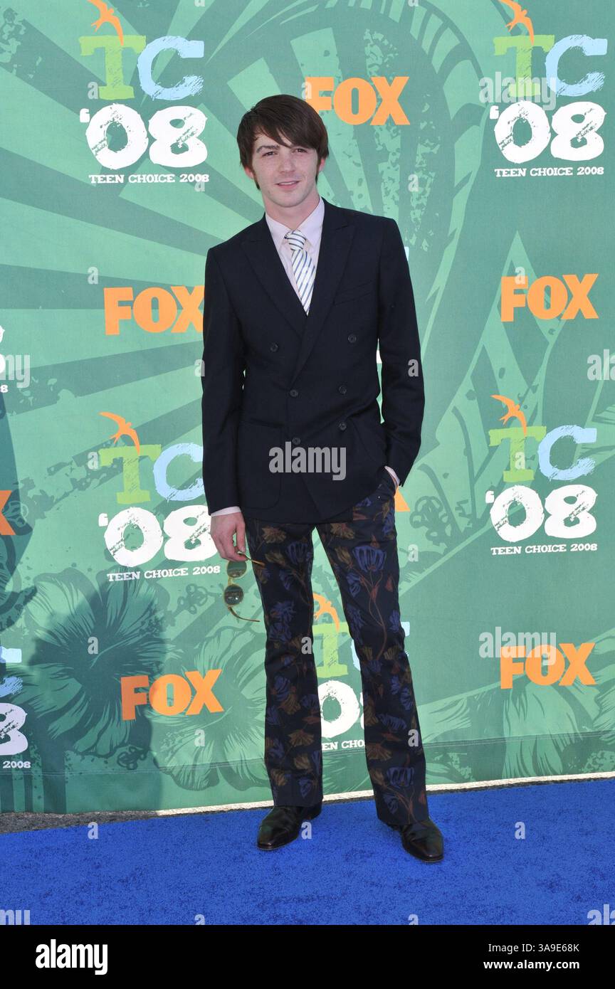 August 2008 – Universal City, Burbank, USA – 03. August 2008 – Universal City, Kalifornien – Drake Bell. 2008 Teen Choice Awards im Gibson Amphitheater. Foto: Jaguar/AdMedia (Foto: © Jaguar/AdMedia via ZUMA Wire) Stockfoto