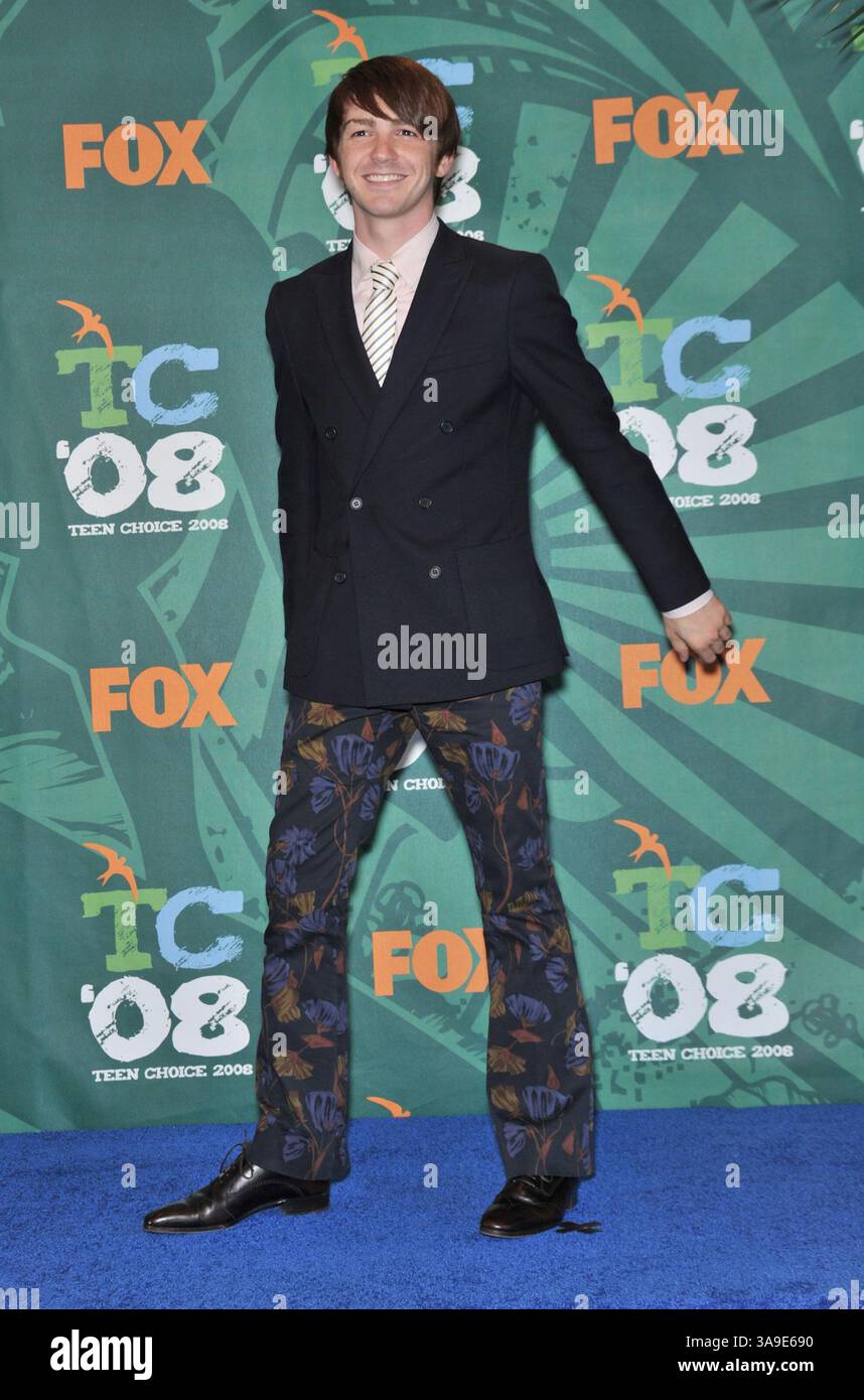 August 2008 – Universal City, Burbank, USA – 03. August 2008 – Universal City, Kalifornien – Drake Bell. 2008 Teen Choice Awards im Gibson Amphitheater. Foto: Jaguar/AdMedia (Foto: © Jaguar/AdMedia via ZUMA Wire) Stockfoto