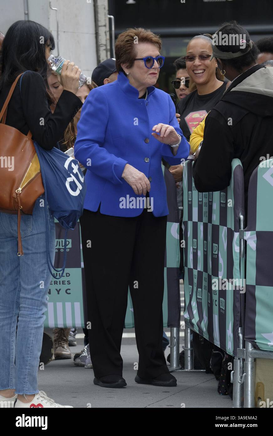 20. September 2017 – New York, New York, USA – Tennisspieler Billy Jean King trat am 20. September 2017 in New York City bei der Build Series auf (Foto: © Curtis Means/Ace Pictures via ZUMA Press) Stockfoto