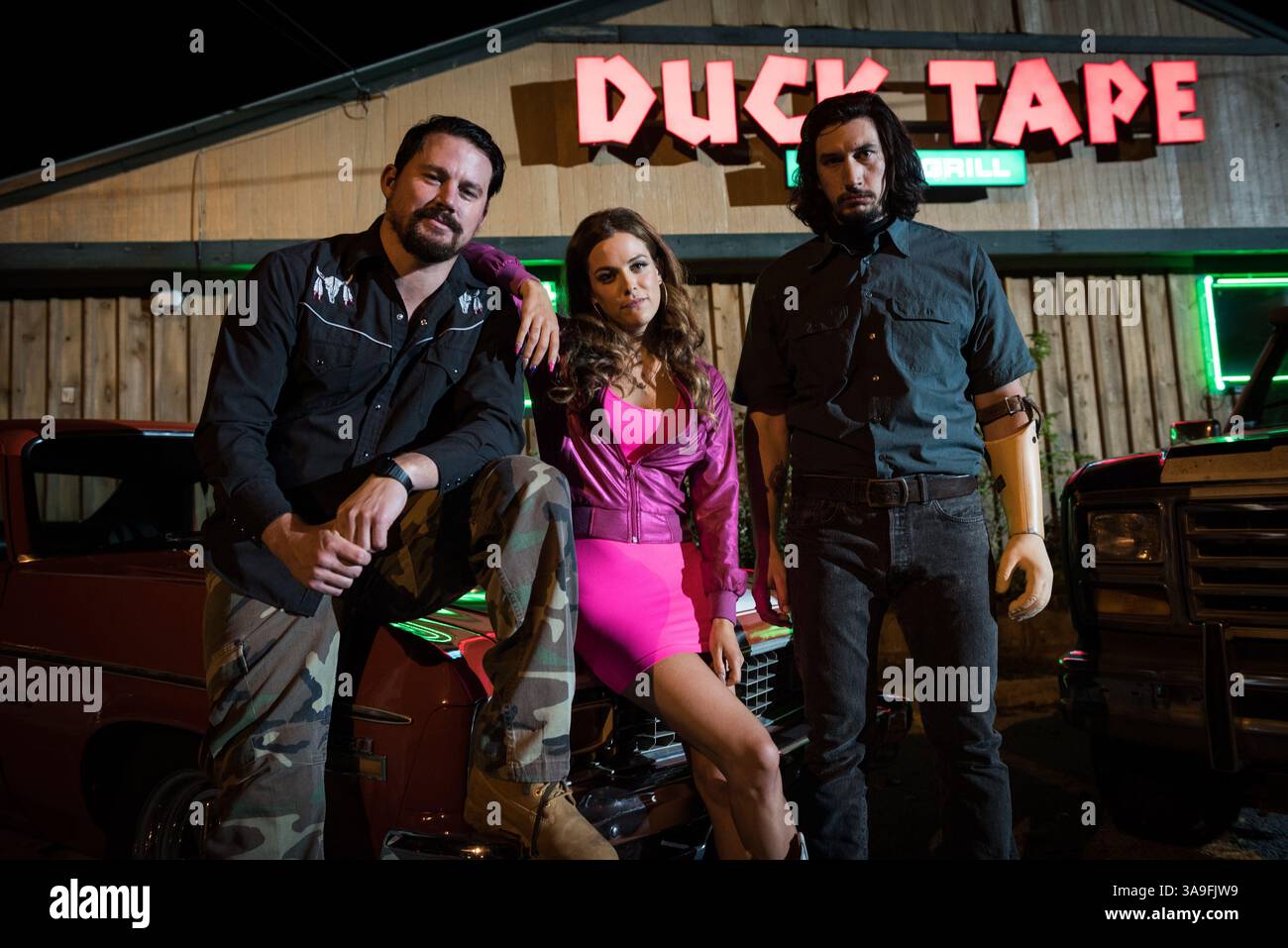 April 2017 - . Channing Tatum, Riley Keough, Adam Driver, Logan Lucky Film - 2017. (Kreditbild: © Radial/Entertainment Pictures/ZUMAPRESS.com) Stockfoto