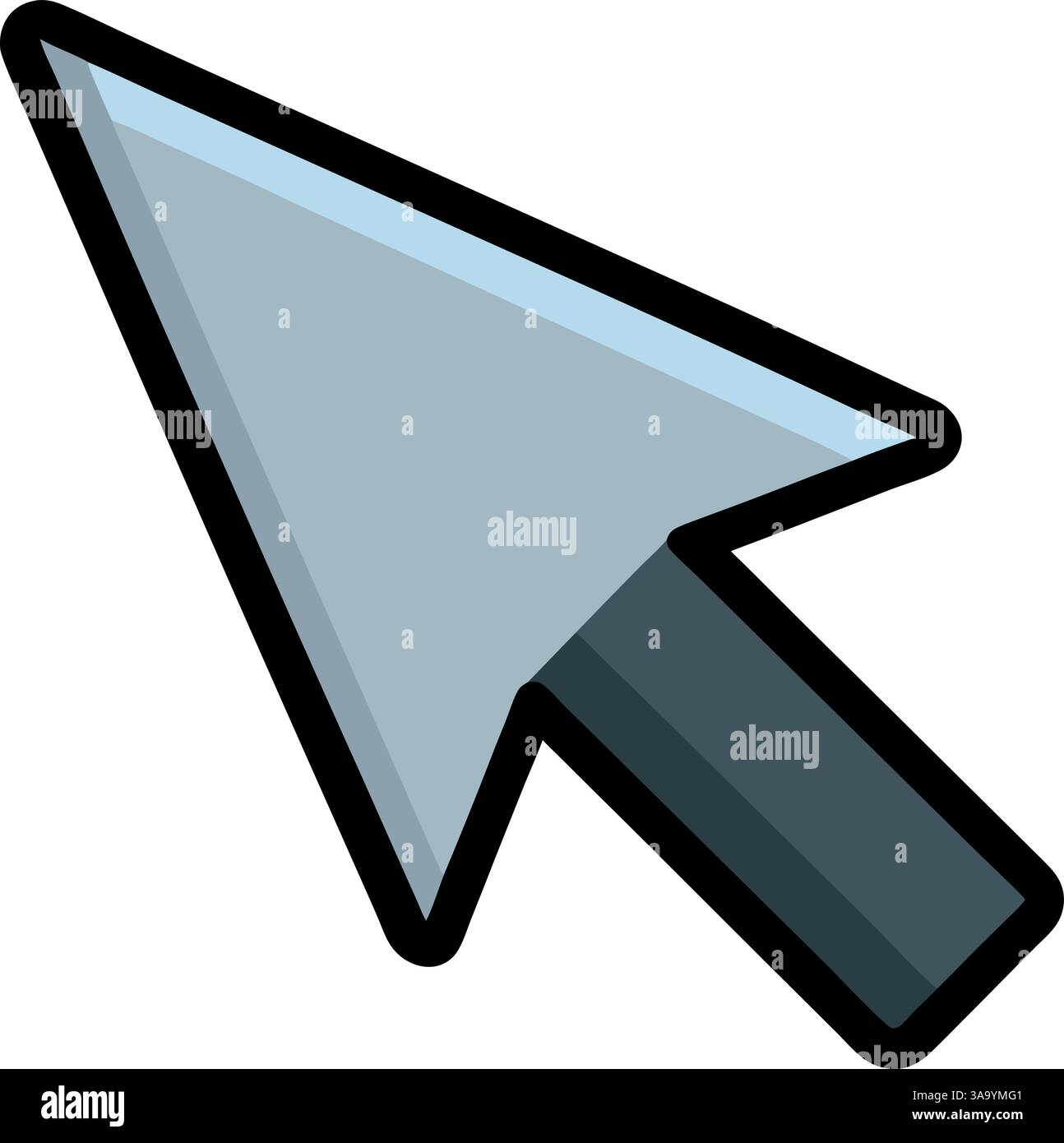 Abbildung des Pfeilvektors der Computermaus. Stock Vektor