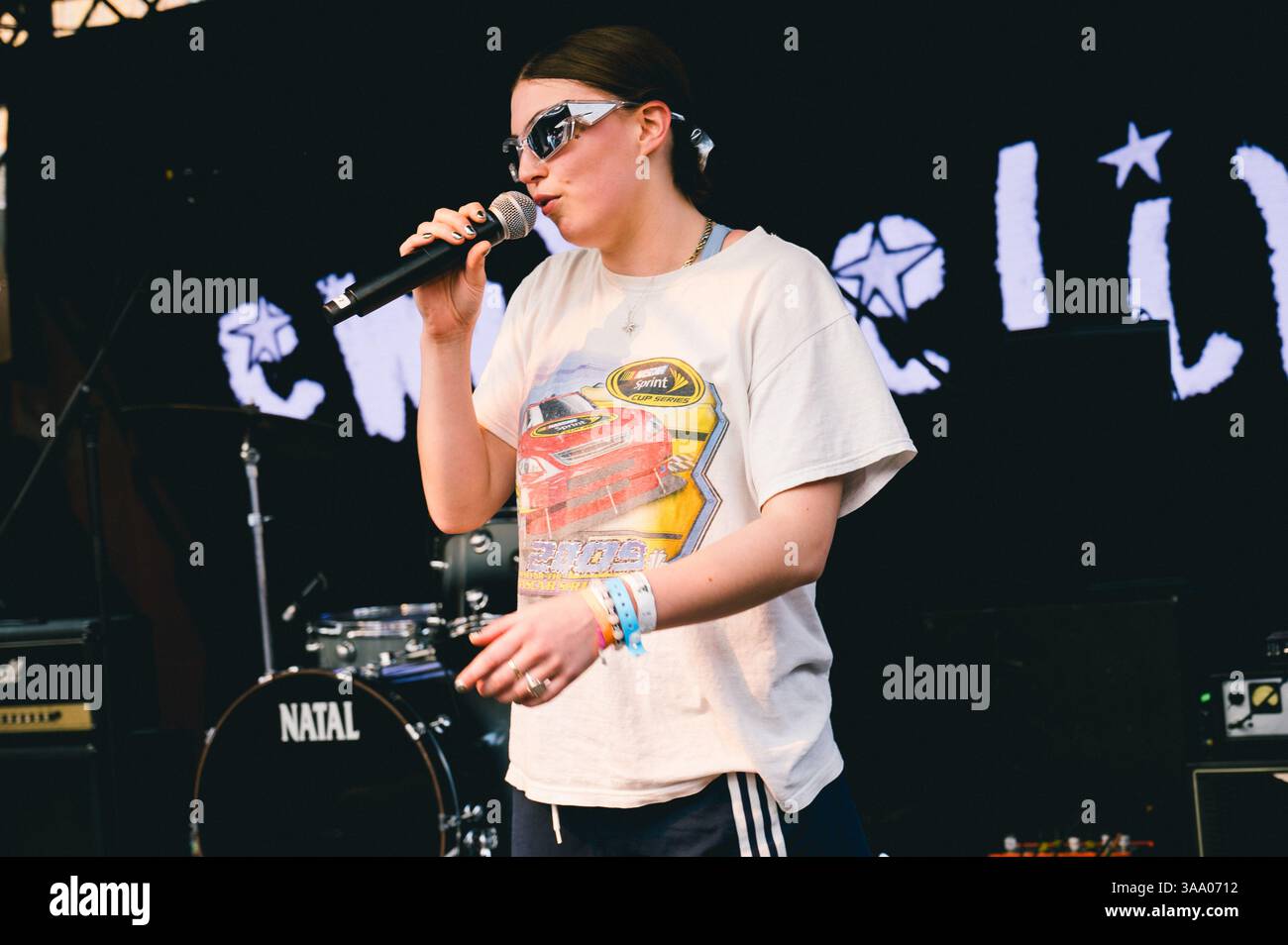 Emmeline tritt während der SXSW 2025 in der British Music Embassy auf Stockfoto