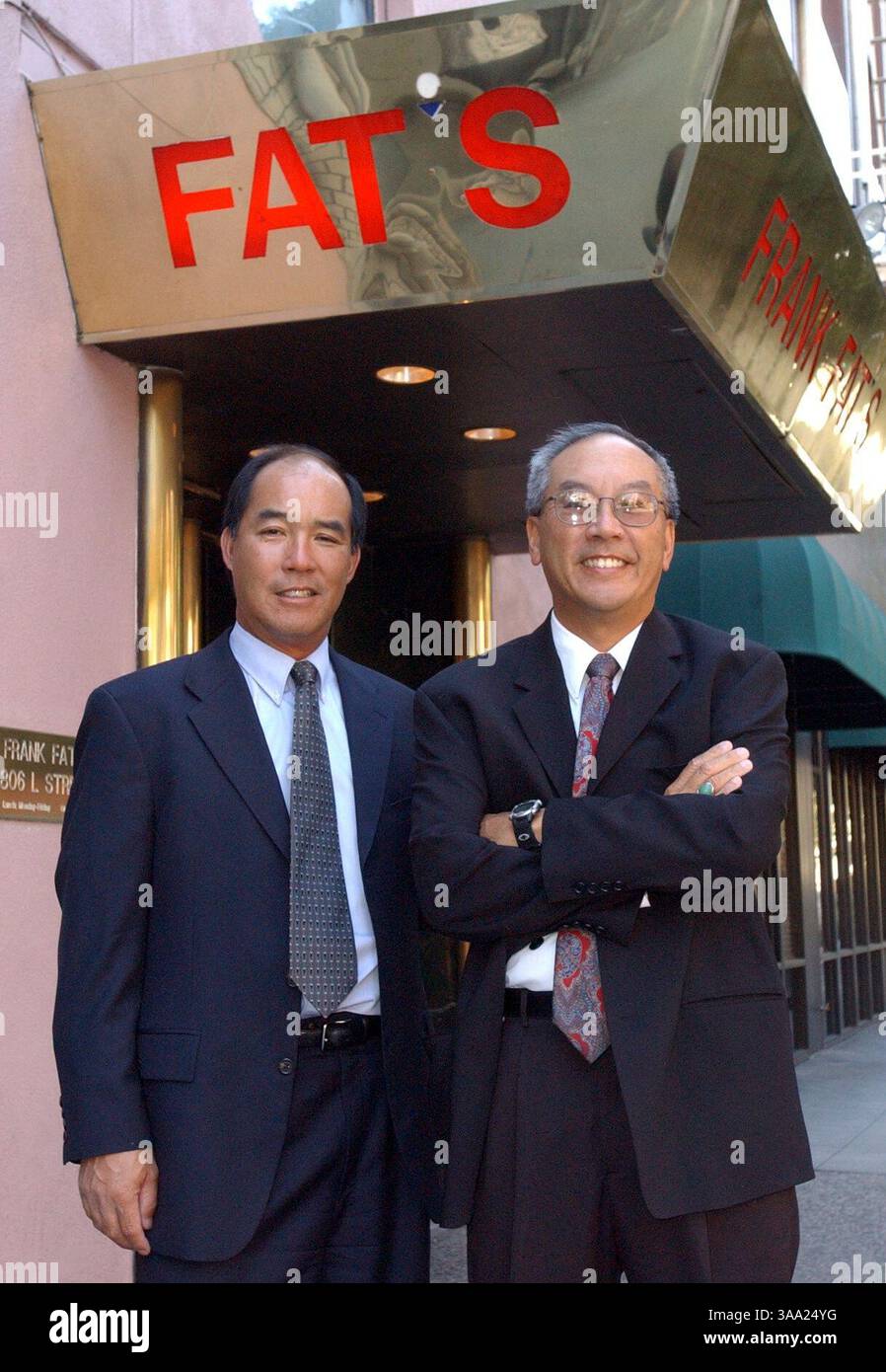 Collin & Jerry FAT, at FATS, 806 L Street Sacramento. Das Restaurant wird bald wegen Renovierungsarbeiten schließen. The Sacramento Bee Erhardt Krause 18. September 2003/ZUMA Press Stockfoto