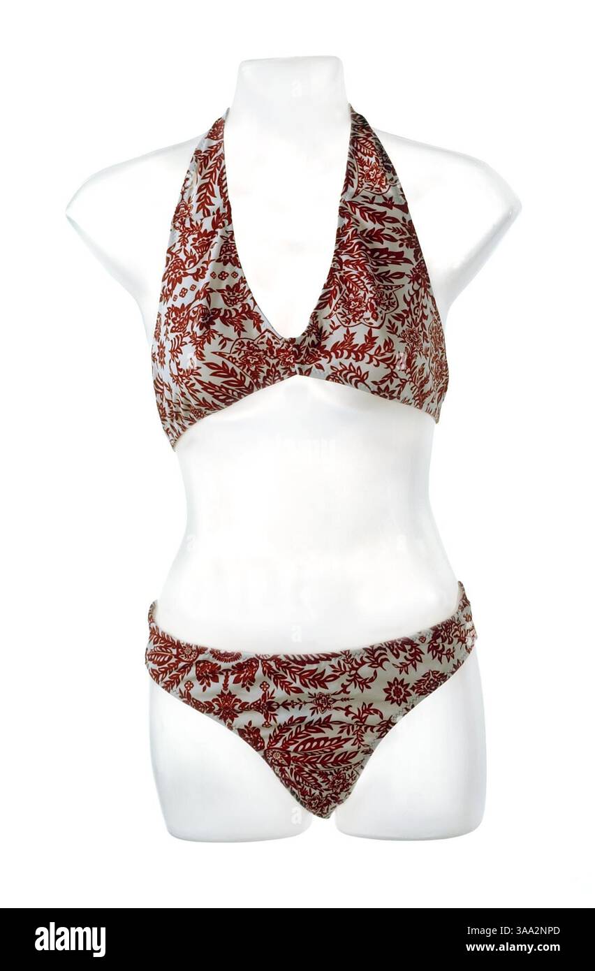 Banana Republic Indien-Print Neckholder oben und unten: 6 für jedes Stück, Montag, 12. Mai 2003. (Sacramento Bee/Michael A. Jones)/ZUMA Press Stockfoto