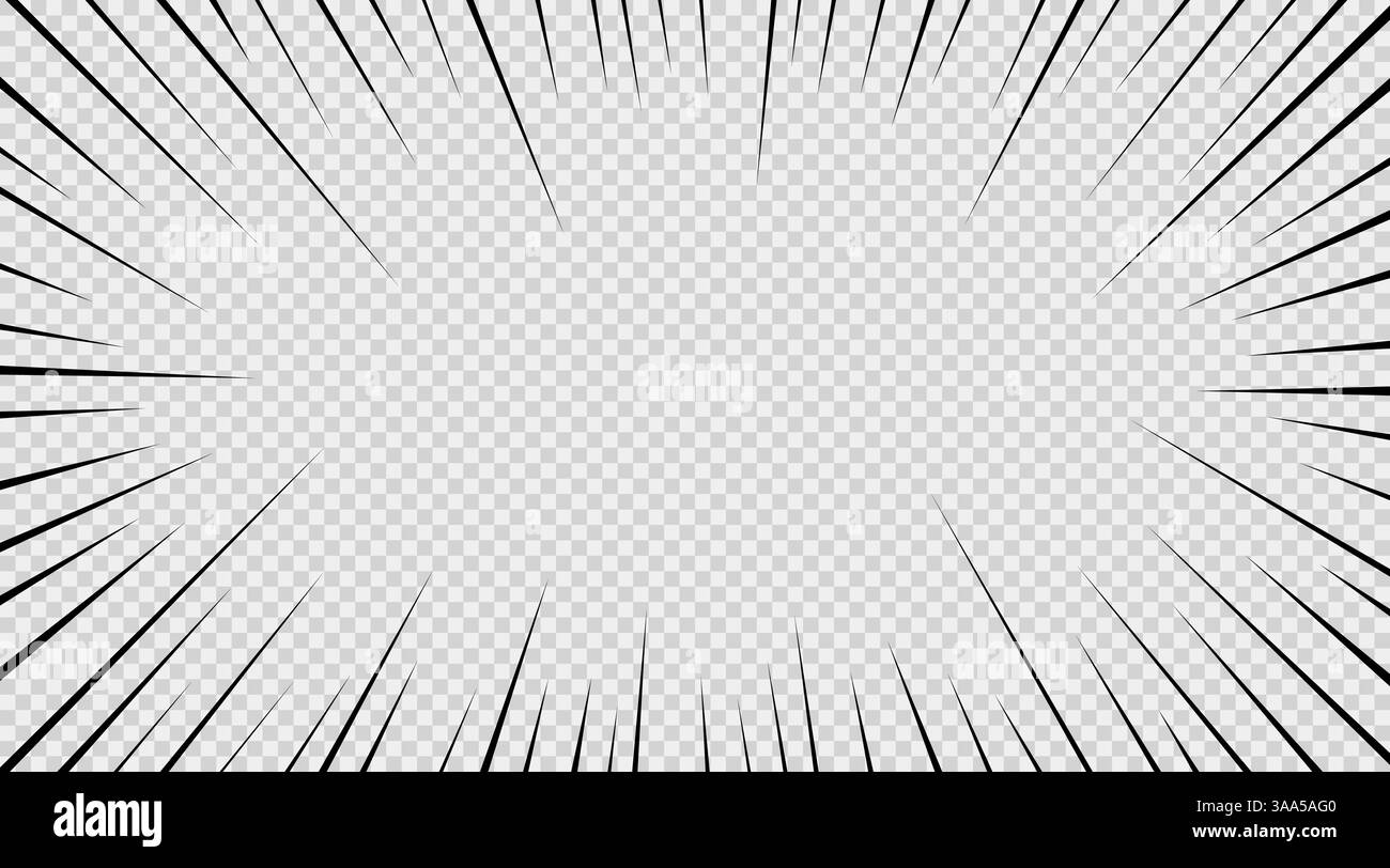 Ein auffälliger und farbenfroher Hintergrund mit strahlenden Linien, perfekt für dynamische Mediendesigns Stock Vektor