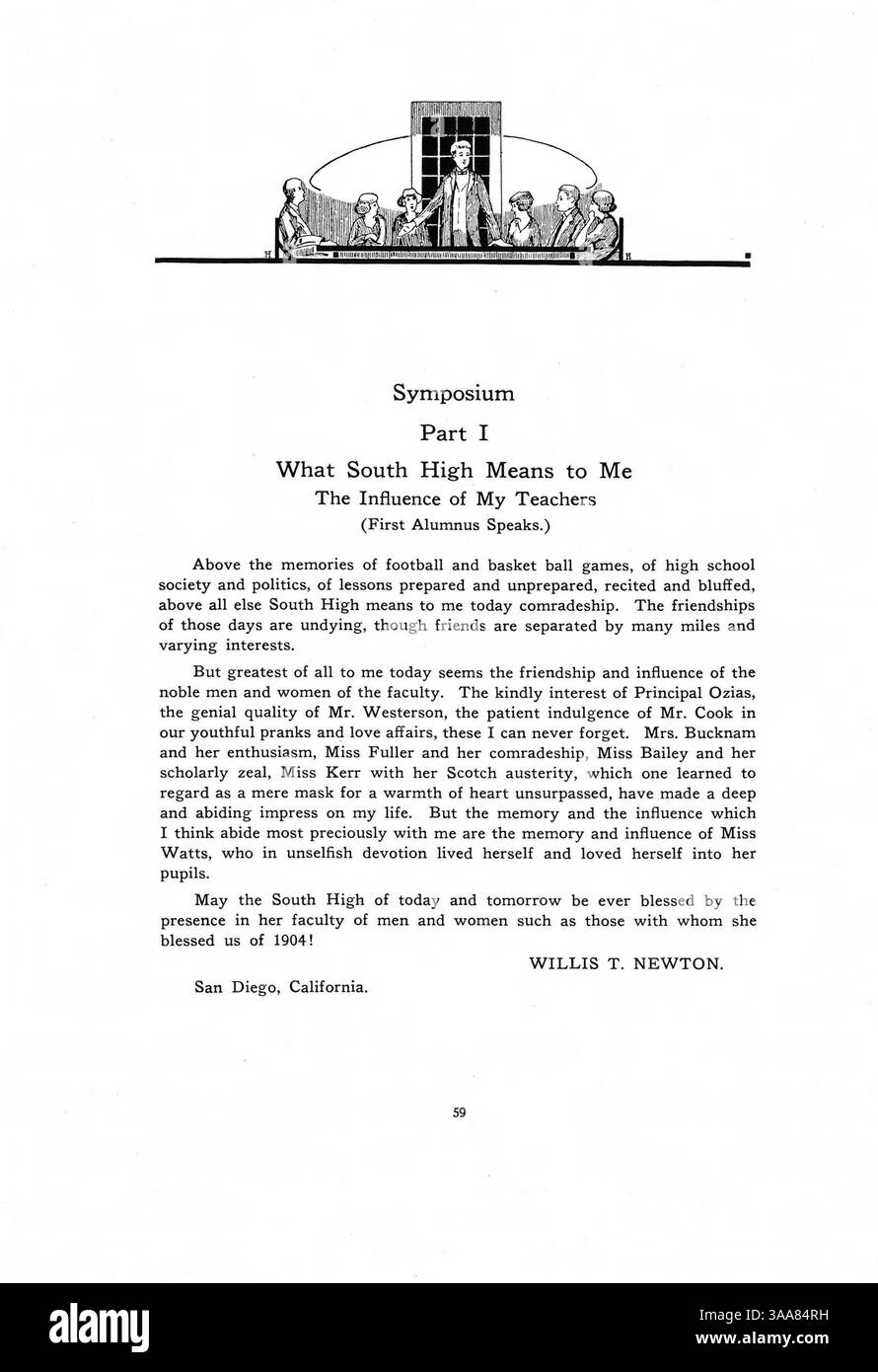 Das Jahrbuch der South High School 1920, „Tiger Every Student Number“, bietet eine historische Aufzeichnung des Schuljahres 1919-1920 und dokumentiert Studenten, Dozenten, Vereine, Sportveranstaltungen, und bemerkenswerte Happenings mit Schwerpunkt auf der Teilnahme afroamerikanischer Studenten. Stockfoto