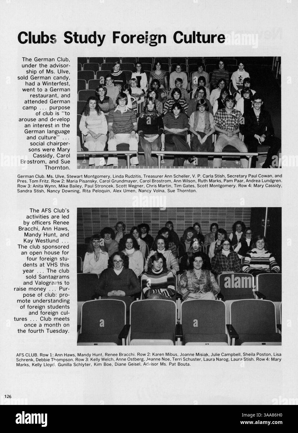 Das Jahrbuch der St. Anthony Village High School 1979 dokumentiert Schüler, Dozenten, Sportmannschaften und Schulveranstaltungen und dokumentiert das Schuljahr 1978-1979. Stockfoto