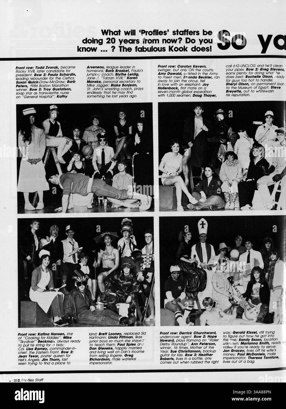 Das Jahrbuch 1983 der Kennedy High School erinnert an die akademischen und außerschulischen Höhepunkte der Schüler, Lehrer und Athleten im Schuljahr 1982-1983. Stockfoto