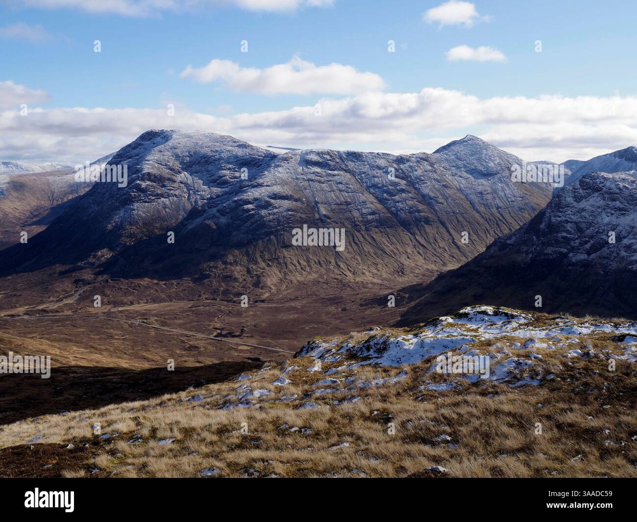 Buachaille Etive Mor aus A' Chailleach, Glencoe, Schottland Stockfoto