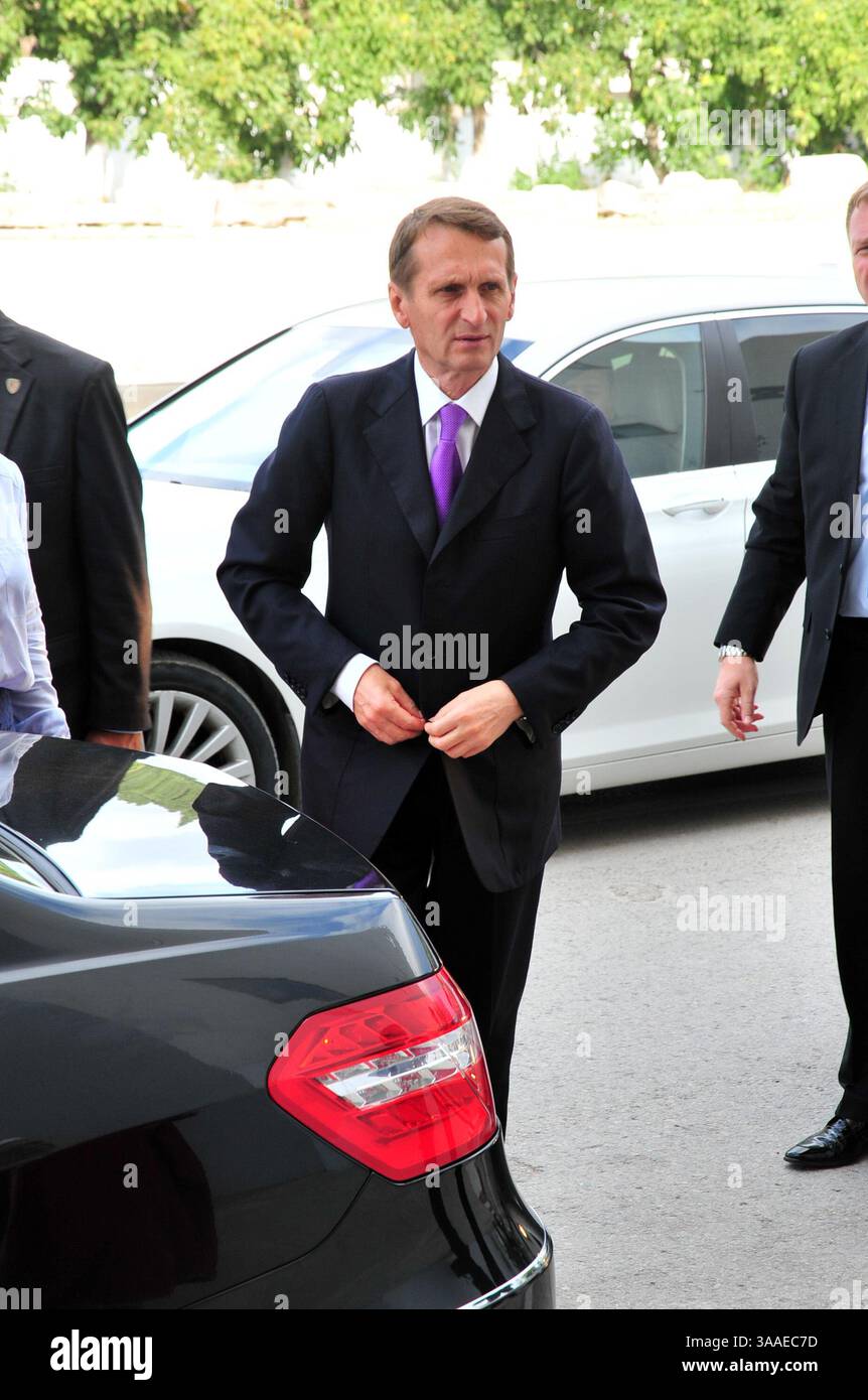 5. November 2015 - Tunis, Tunesien - Ankunft des Präsidenten der russischen Duma Sergej Naryshkin im Museum von Bardo während seines Besuchs in Tunesien. (Bild: © Chokri Mahjoub Via ZUMA Wire) Stockfoto