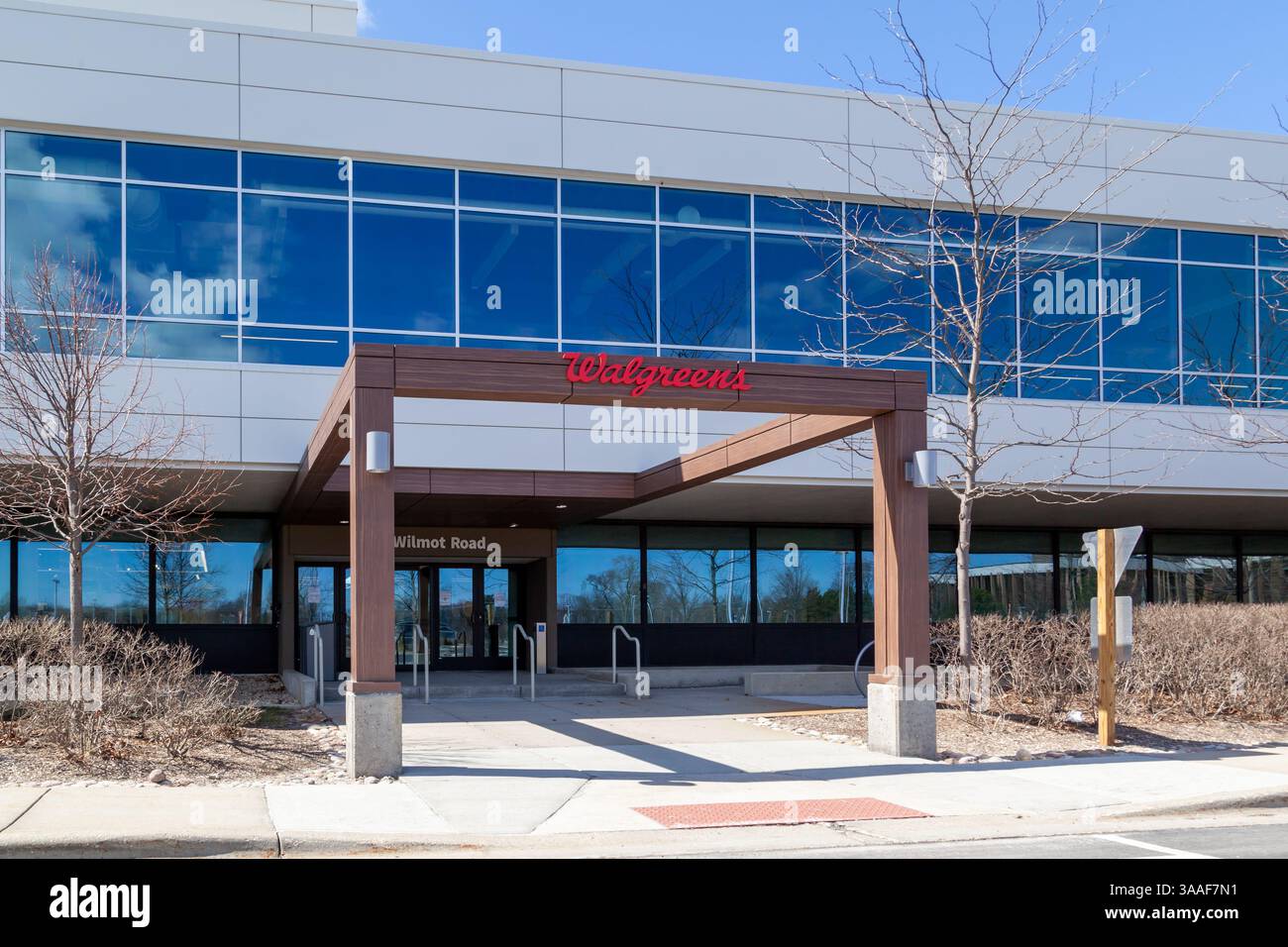Deerfield, Illinois, USA – 27. März 2022: Walgreen's Hauptsitz in Deerfield, Illinois, USA. Stockfoto
