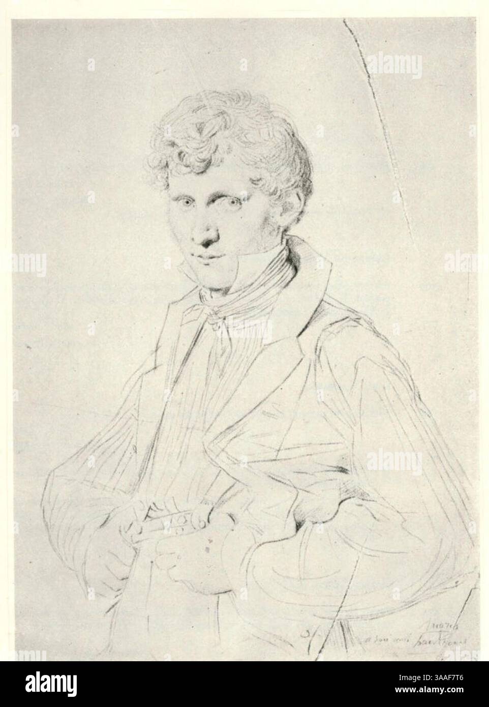 Ingres, Jean Auguste Dominique, Porträt von Louis Pierre Haudebort, 21343. Stockfoto