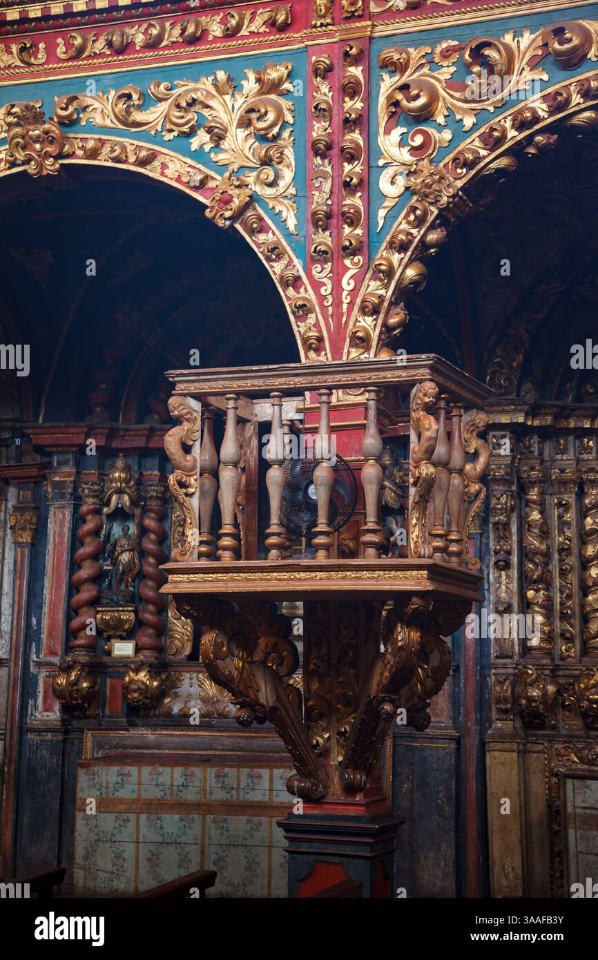 Der Altar unserer Dame von conceicao in Sabara, MG, Brasilien Stockfoto