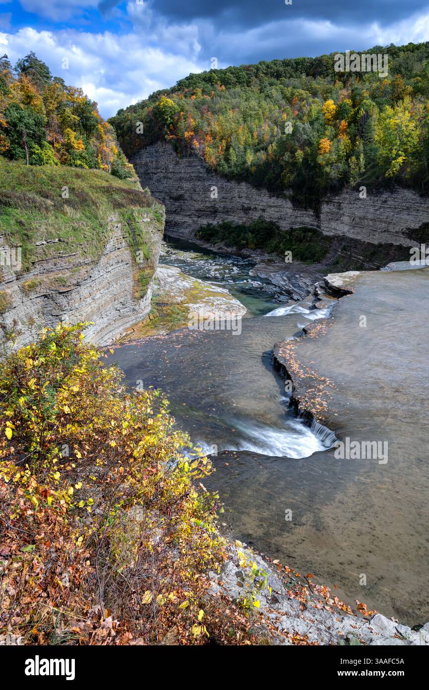 Genesee River, Letchworth State Park, Finger Lakes, New York State, USA Stockfoto