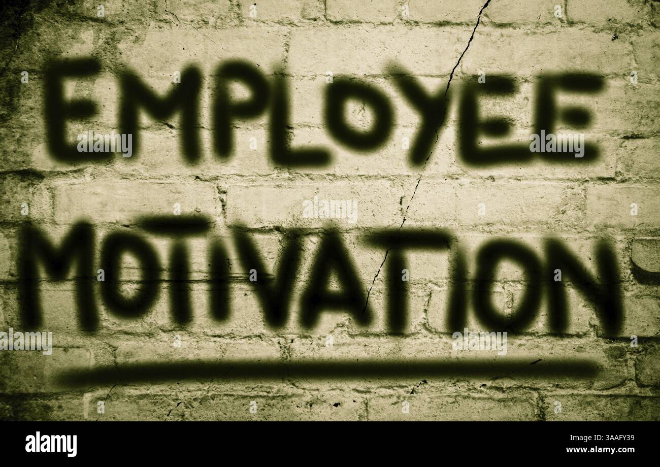 Mitarbeiter-Motivation-Konzept Stockfoto