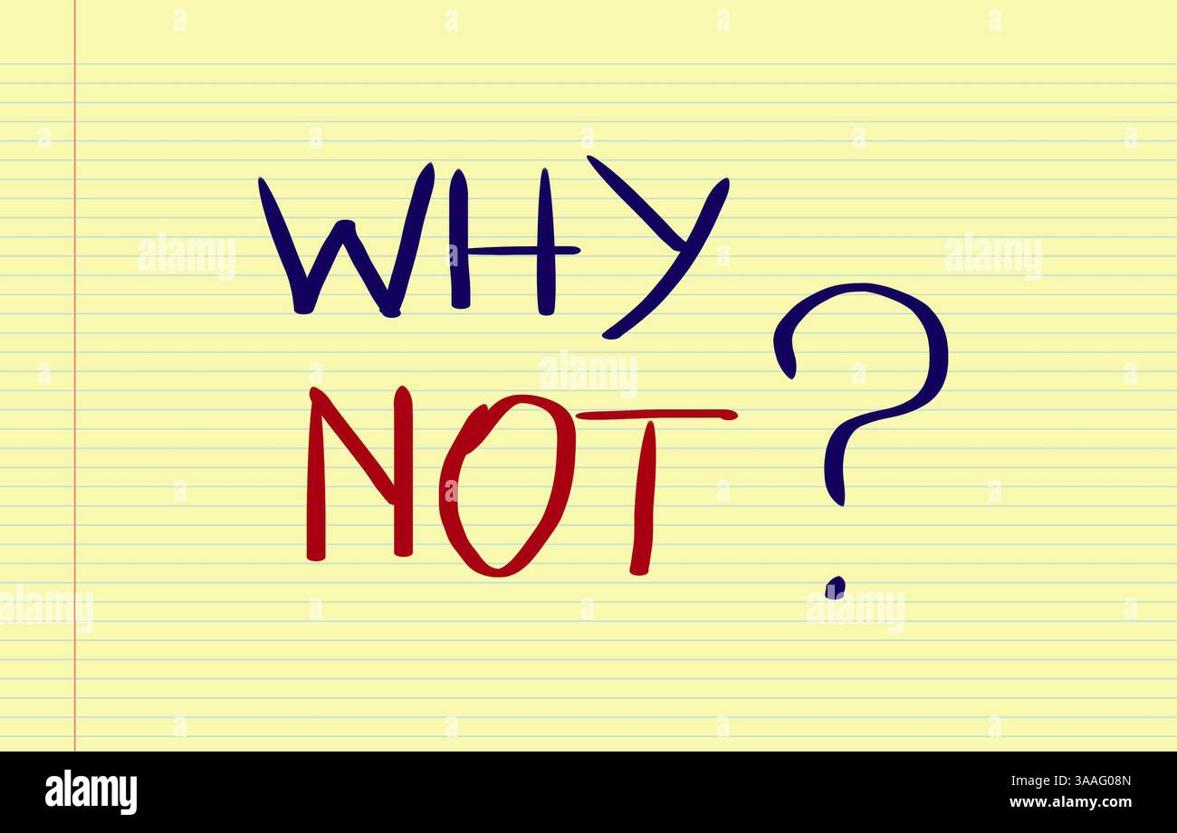 Warum kein Konzept Stockfoto