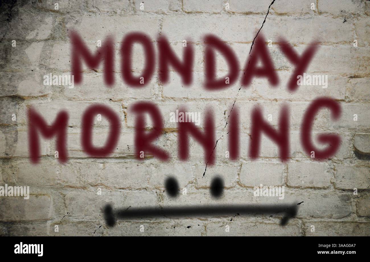 Montag-Konzept Stockfoto