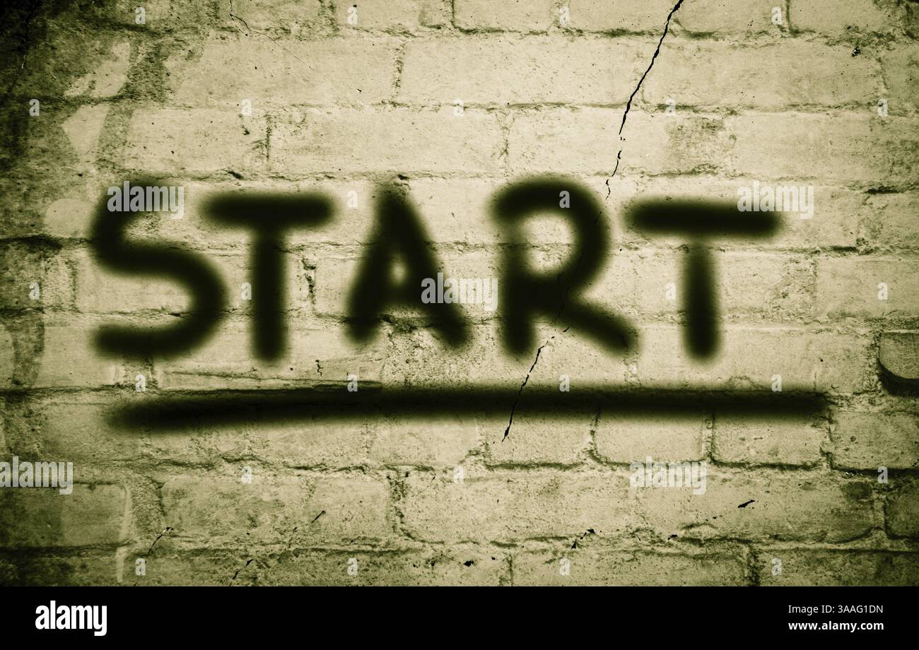 Start Konzept Stockfoto