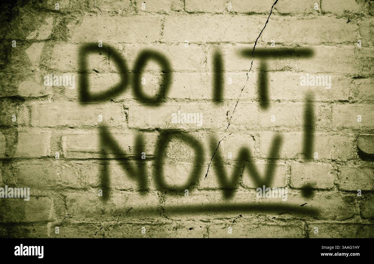 Tun Sie es Konzept Stockfoto