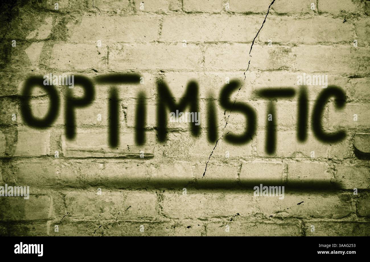 Optimistische Konzept Stockfoto