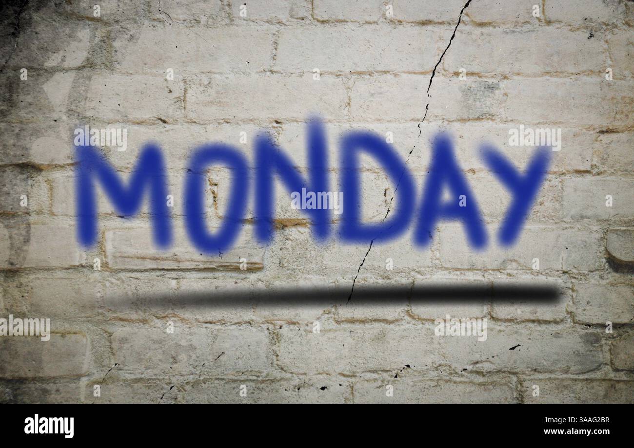 Montag-Konzept Stockfoto