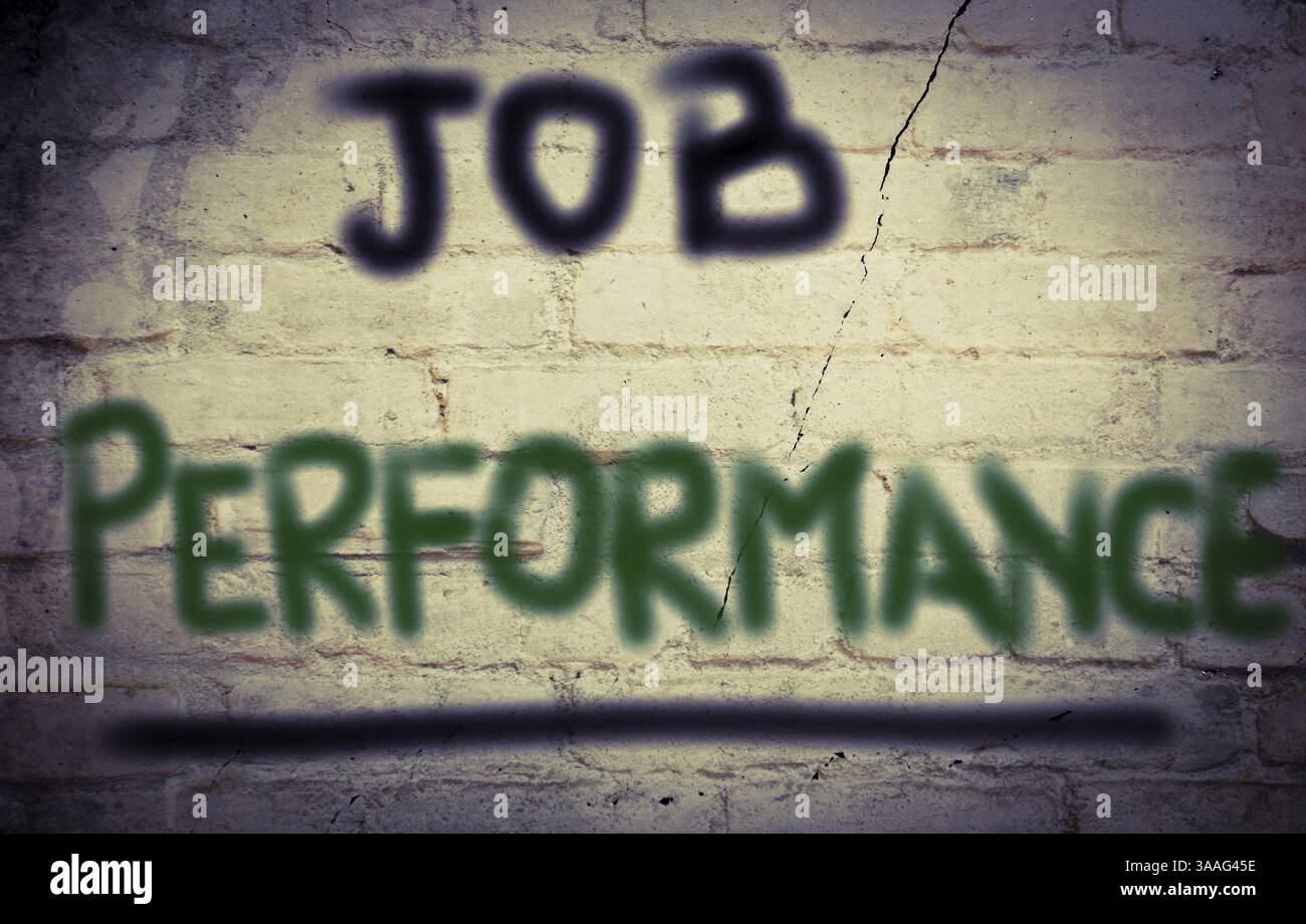 Job-Performance-Konzept Stockfoto