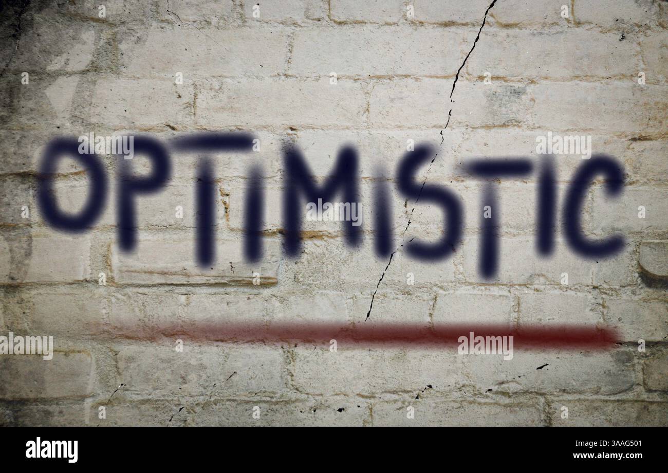 Optimistische Konzept Stockfoto