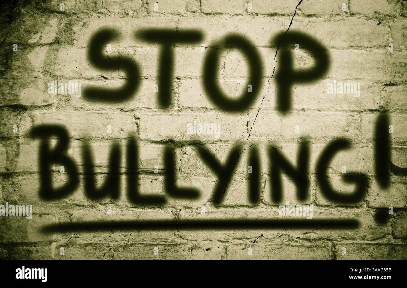 Stoppen Sie Mobbing Konzept Stockfoto