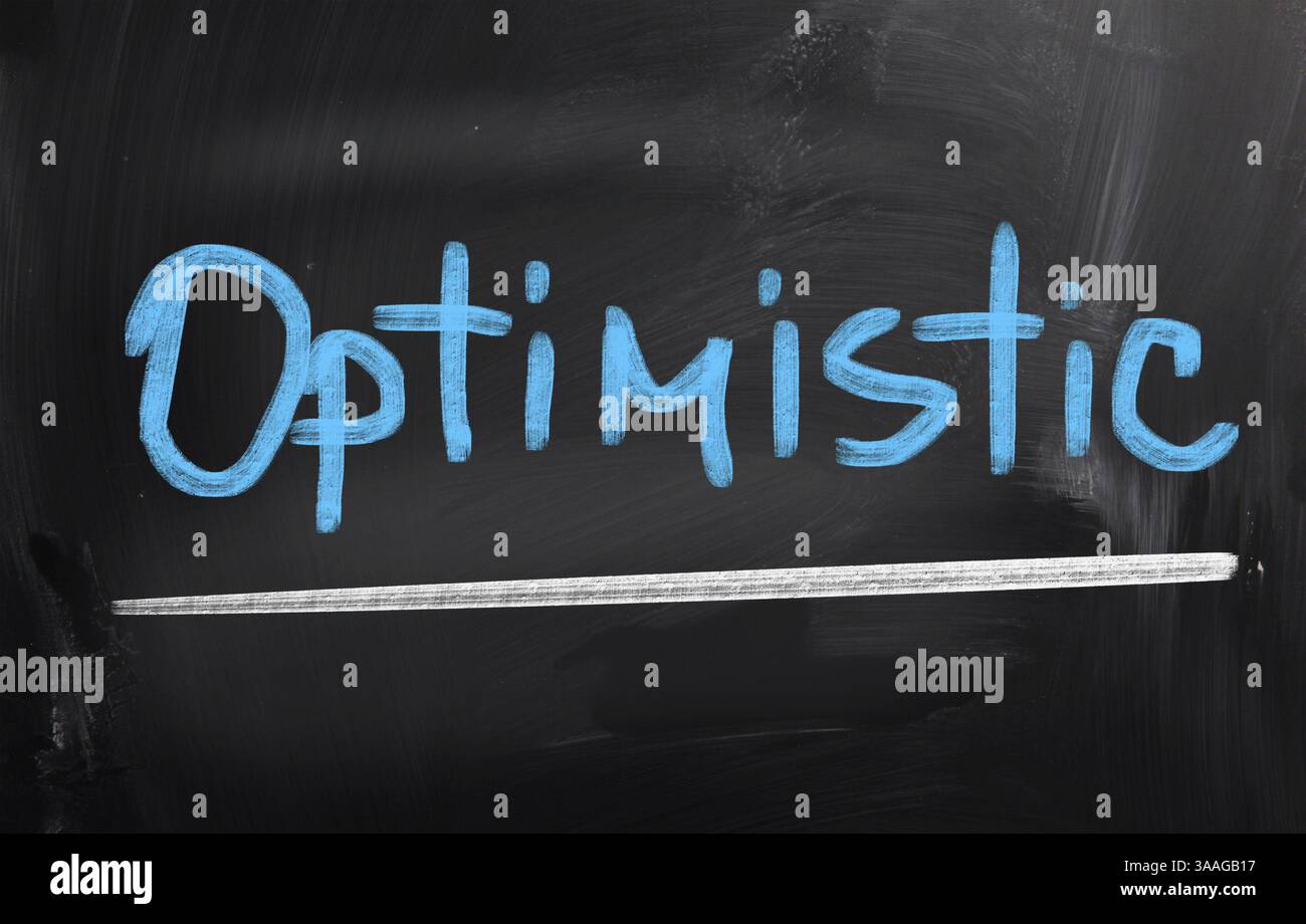 Optimistische Konzept Stockfoto