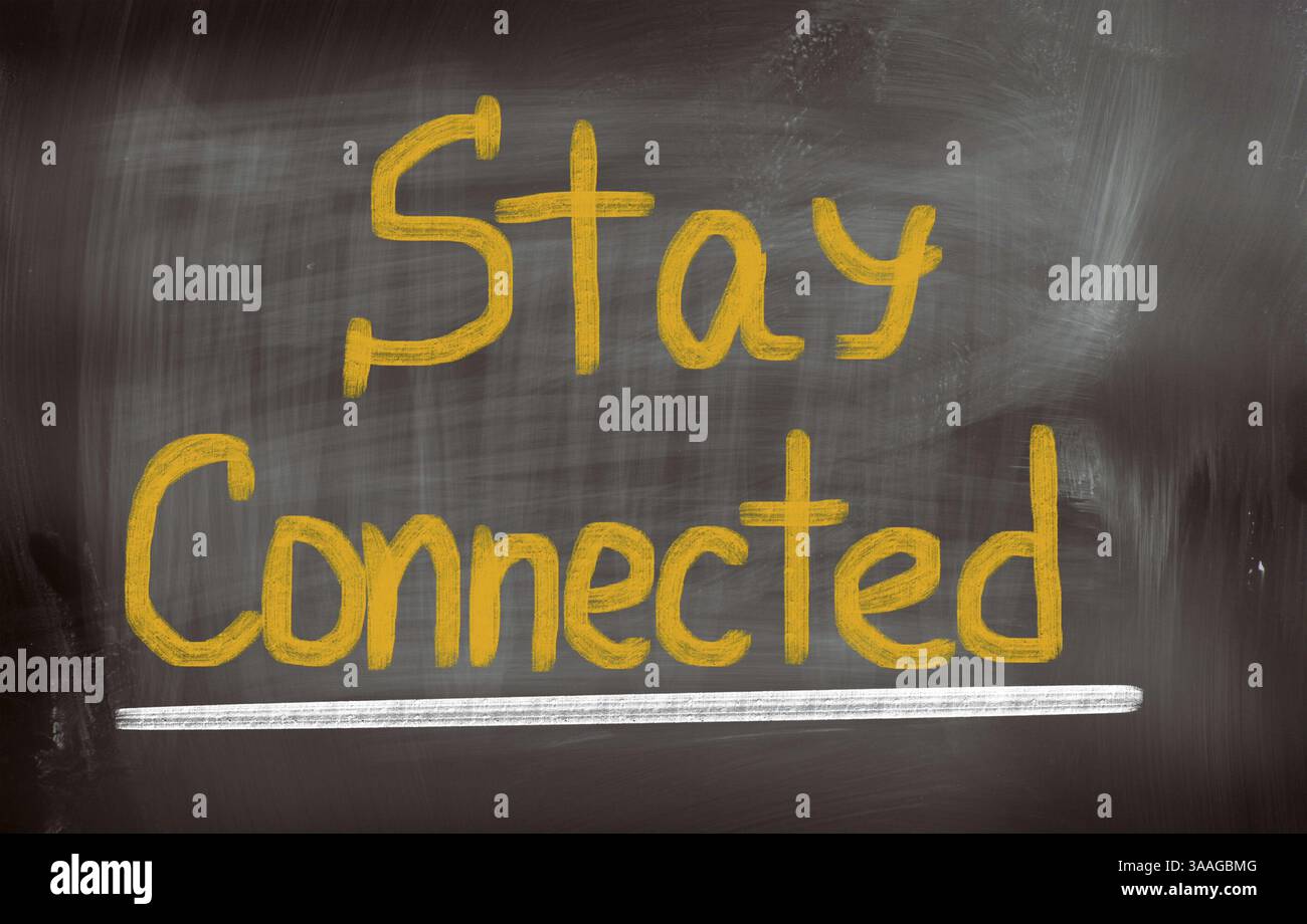 Verbundene Konzept zu bleiben Stockfoto