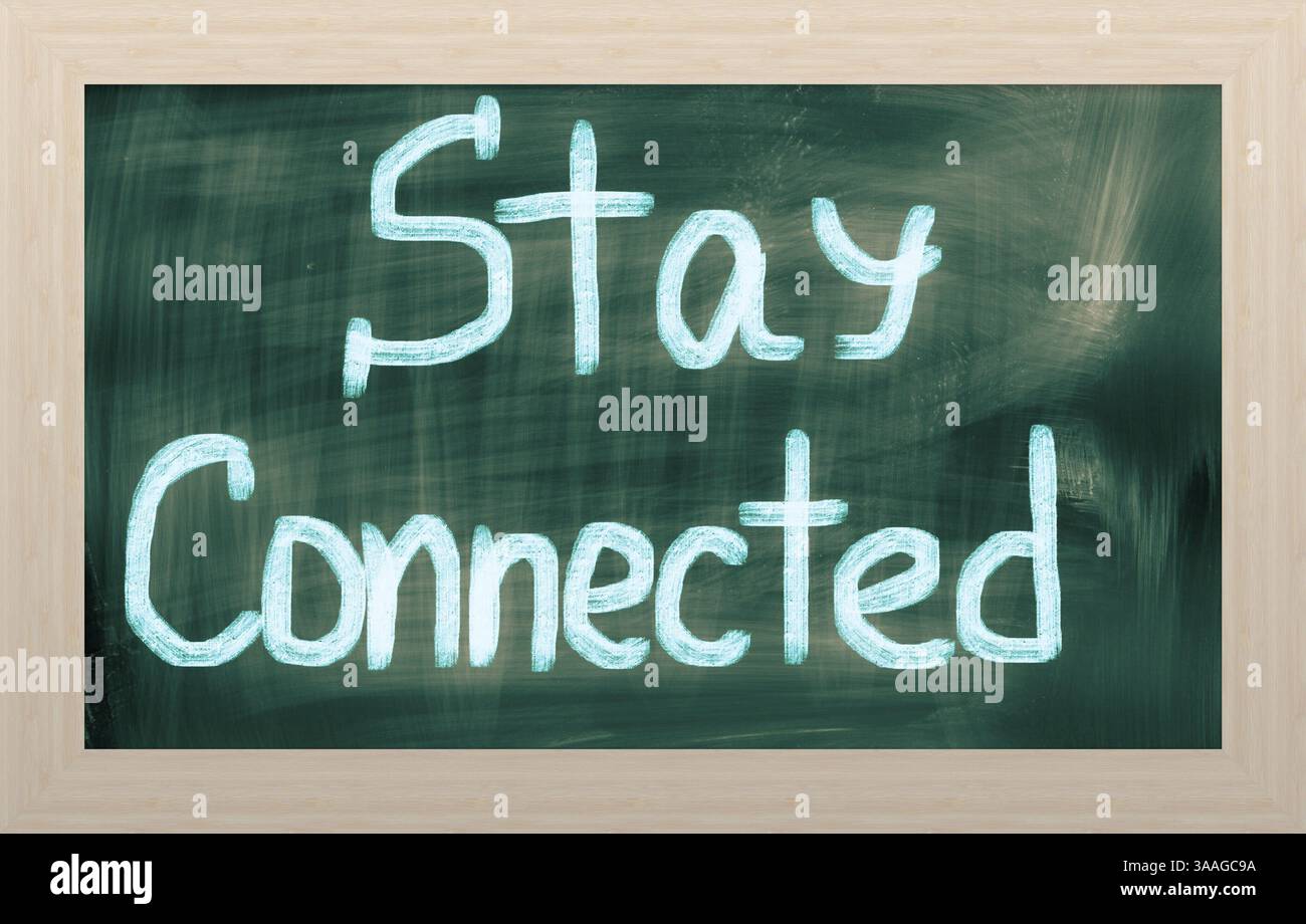 Verbundene Konzept zu bleiben Stockfoto
