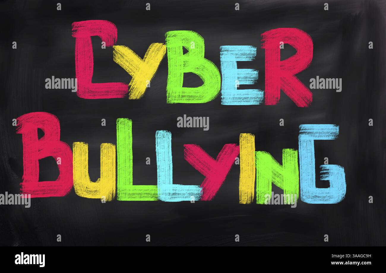 Cyber-Mobbing-Konzept Stockfoto