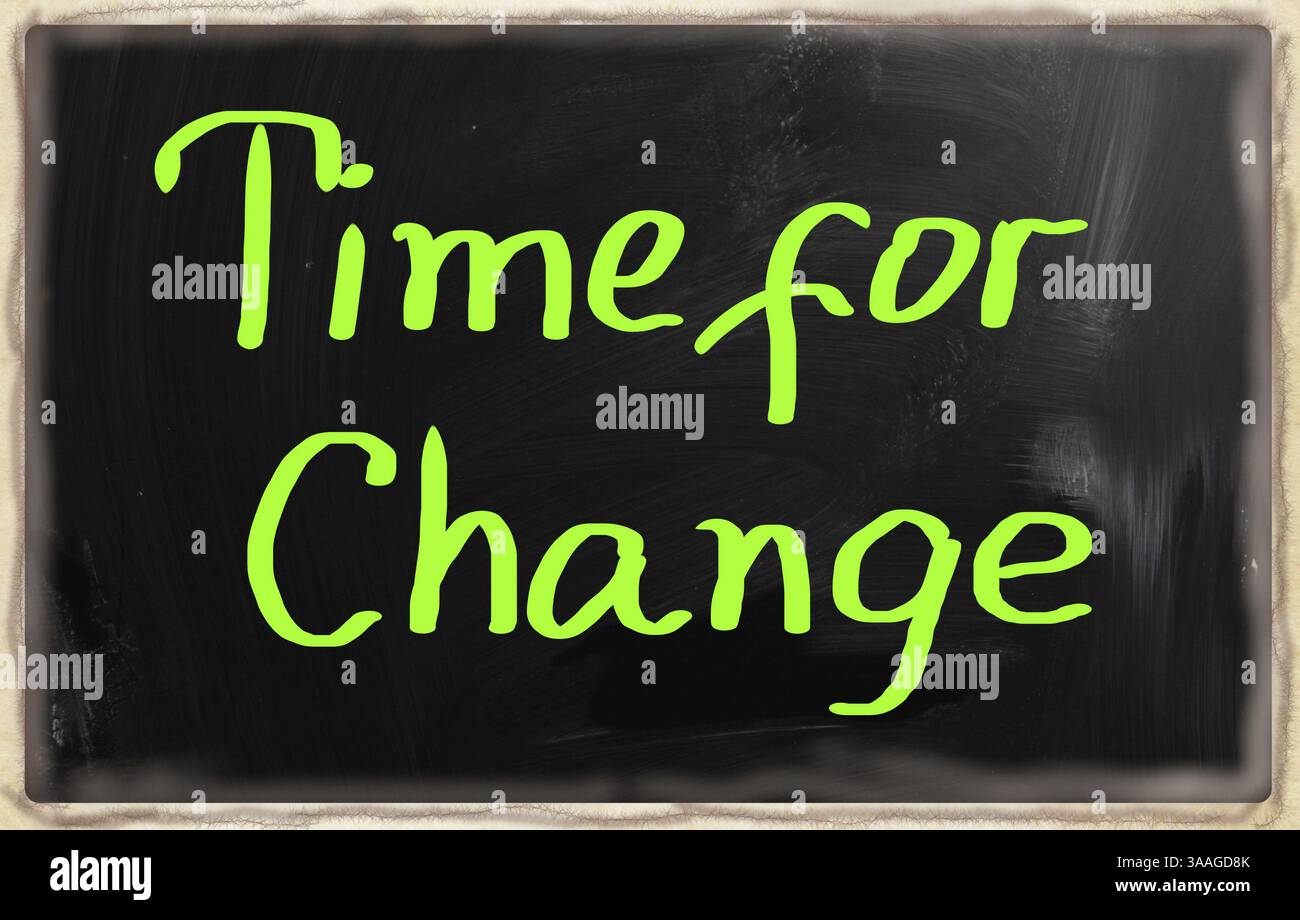 Zeit für Veränderung Stockfoto